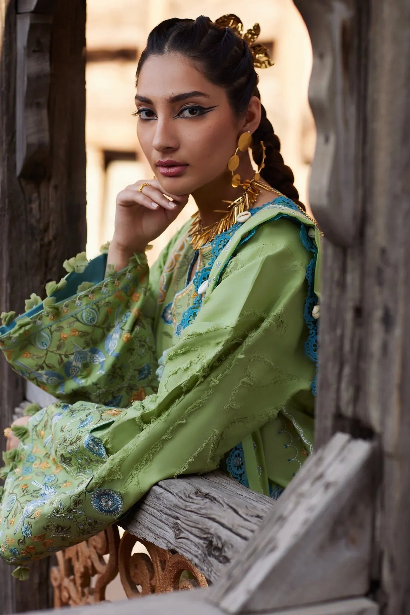 Elan | Luxury Lawn 25 | ISLA BLEU (EL25-11 B) - Rang-e-Khaas