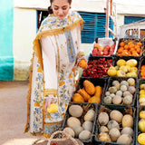 Zaha | Embroidered Lawn Collection | LEYA (ZL23-07 A)