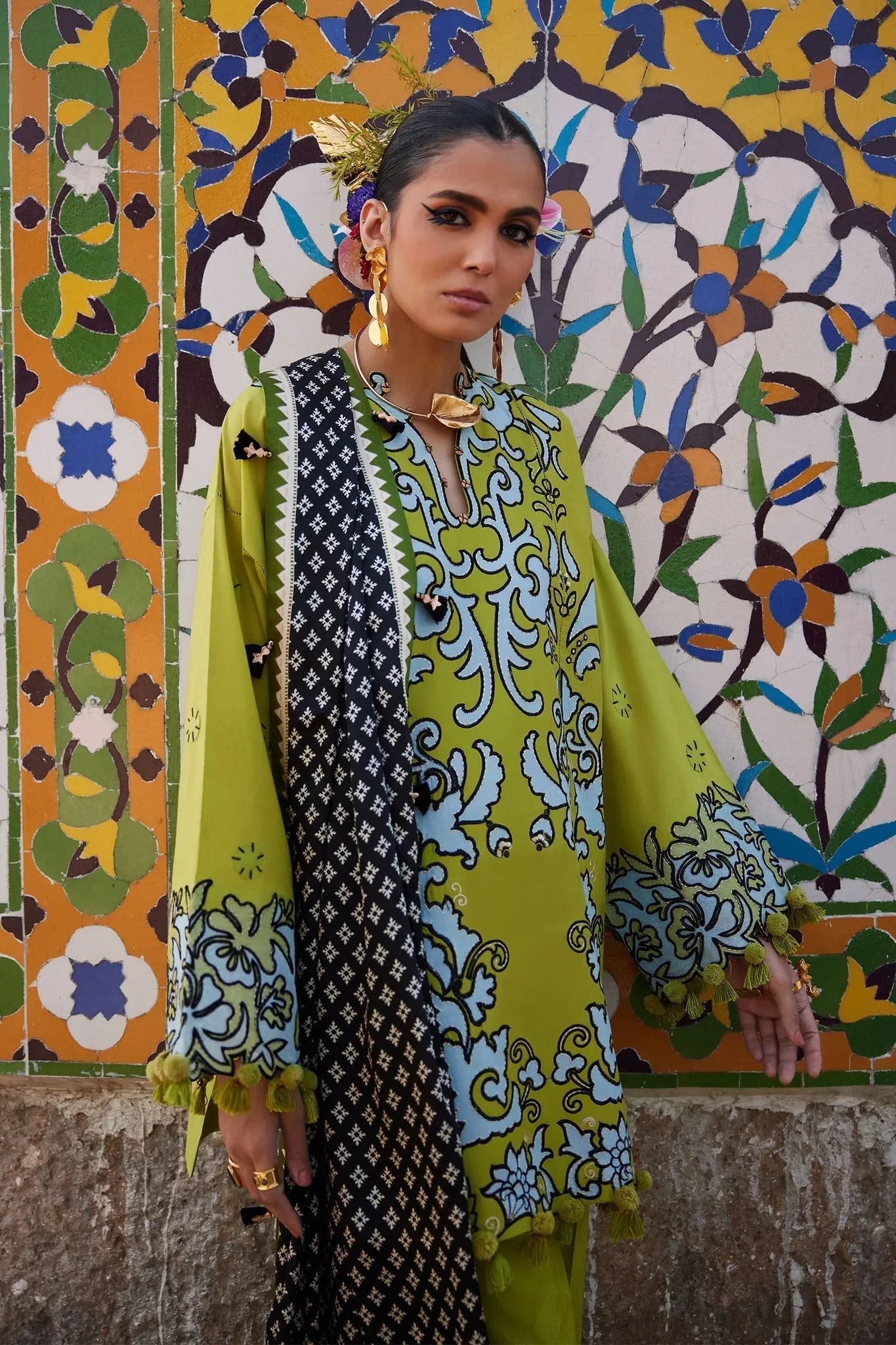 Elan | Luxury Lawn 25 | SOLENE (EL25-03 A) - Rang-e-Khaas