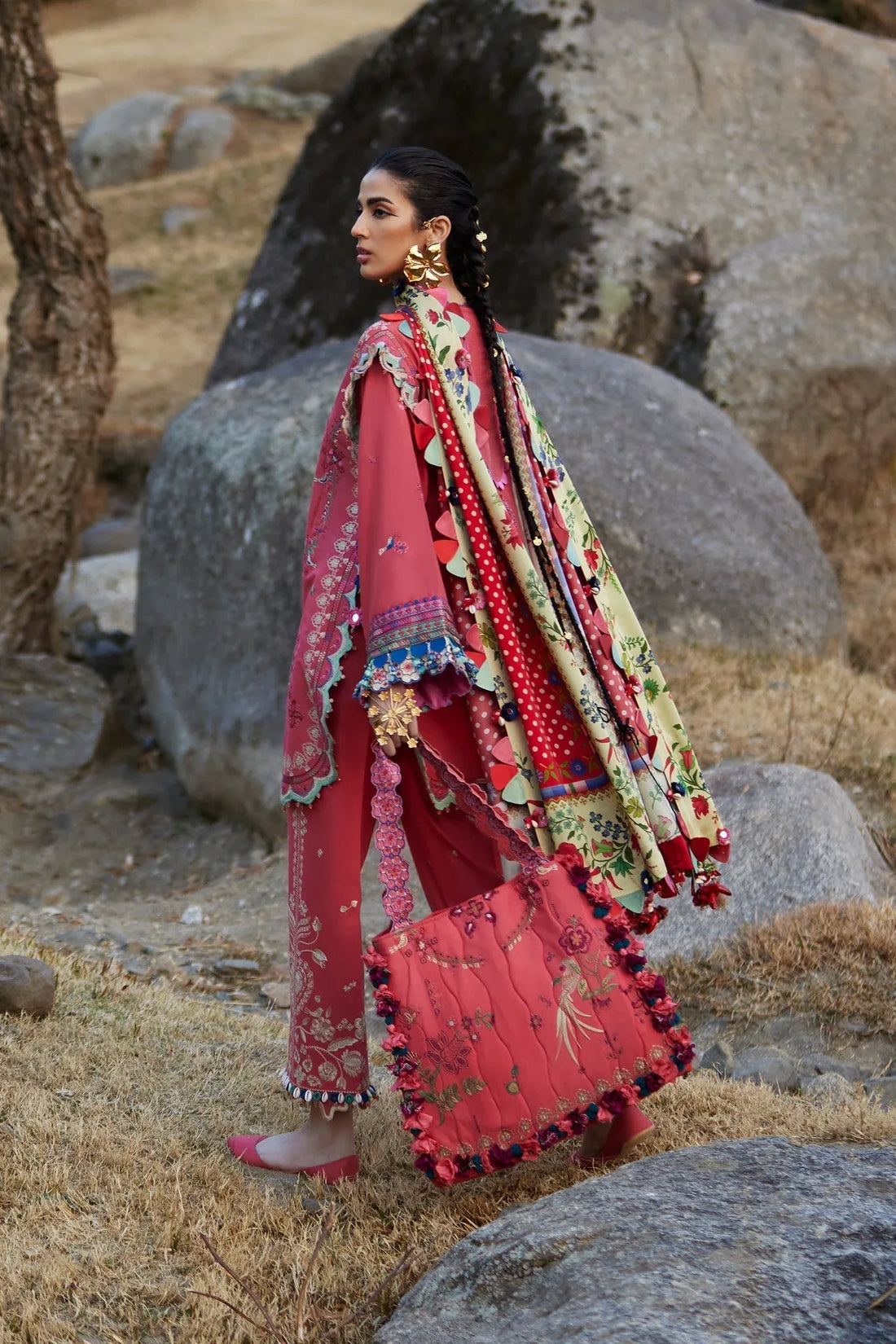 Elan | Luxury Lawn 25 | AURIELLE (EL25-06 B) - Rang-e-Khaas