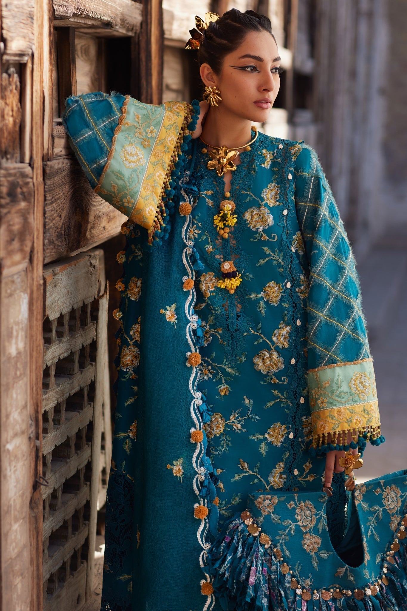 Elan | Luxury Lawn 25 | OPHELIA (EL25-10 A) - Rang-e-Khaas