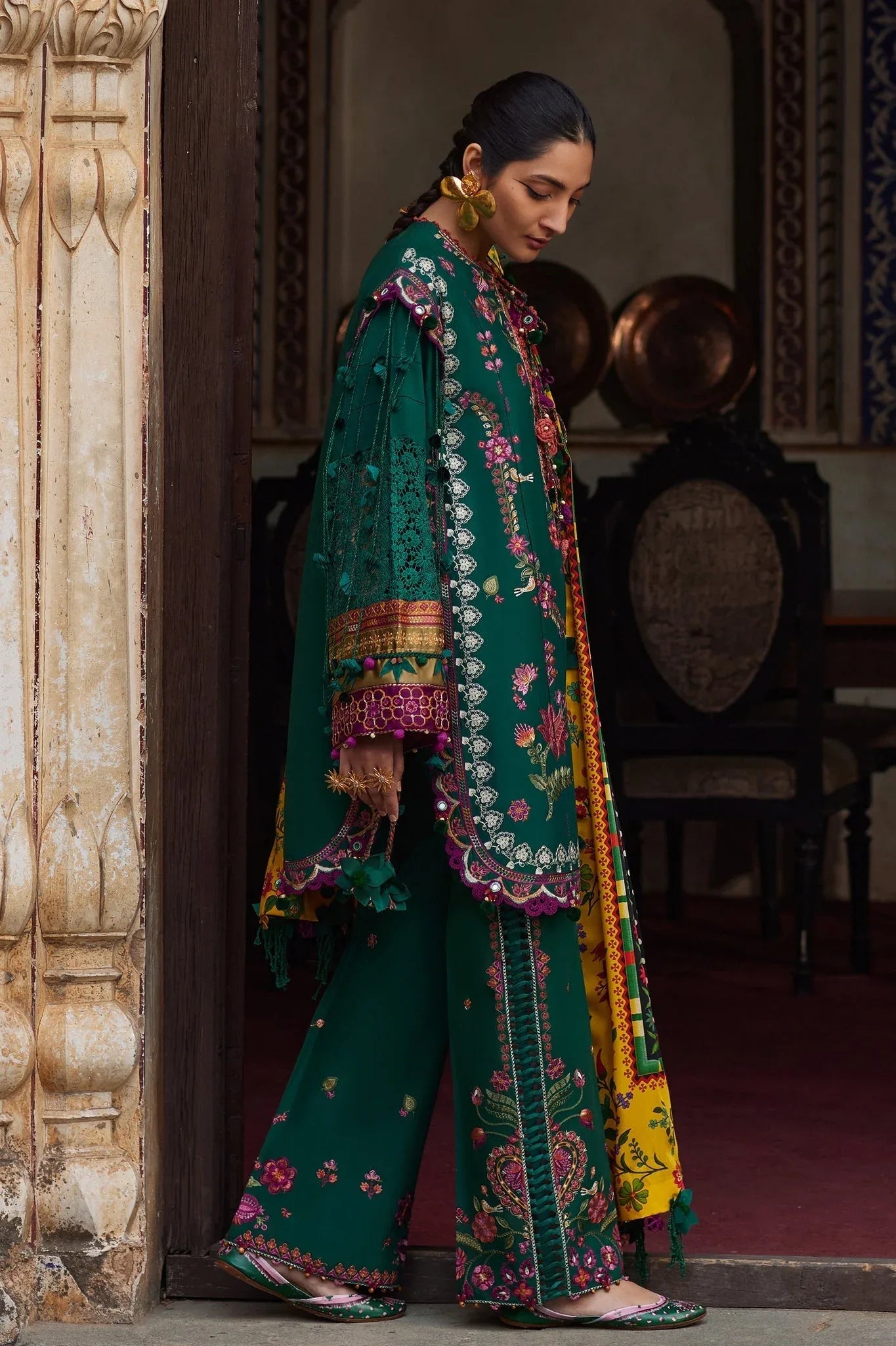 Elan | Luxury Lawn 25 | AURIELLE (EL25-06 A) - Rang-e-Khaas