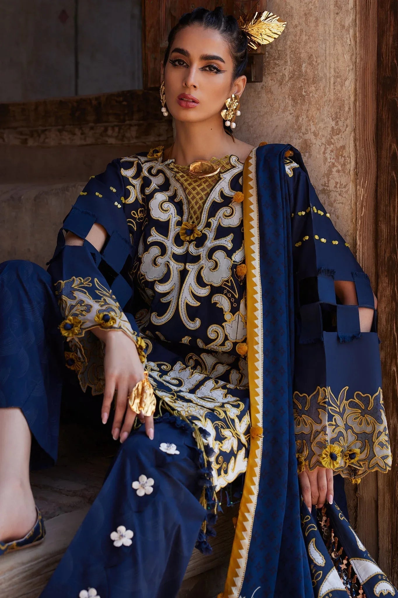 Elan | Luxury Lawn 25 | SOLENE (EL25-03 B) - Rang-e-Khaas