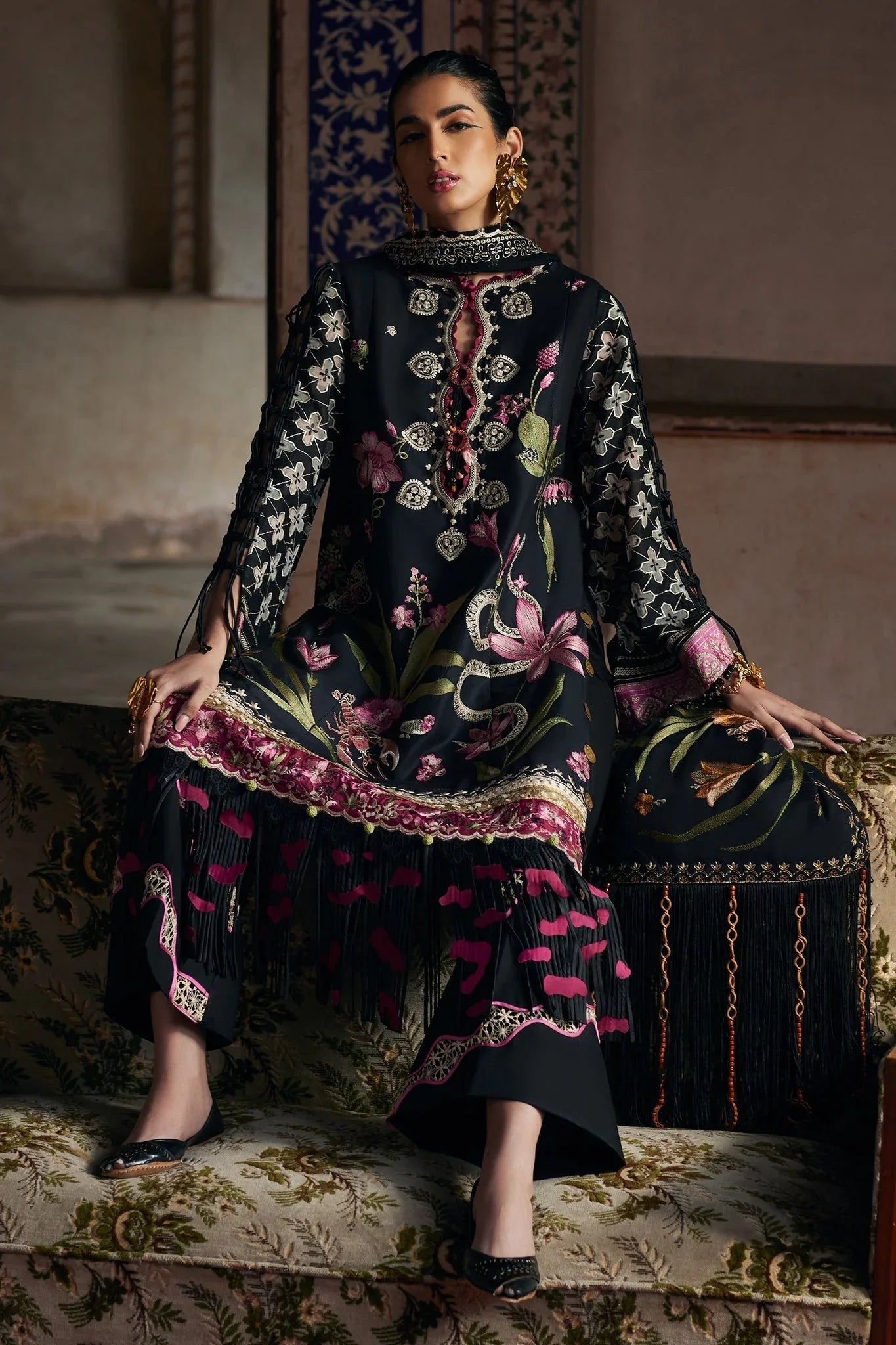 Elan | Luxury Lawn 25 | AZUREH (EL25-04 A) - Rang-e-Khaas