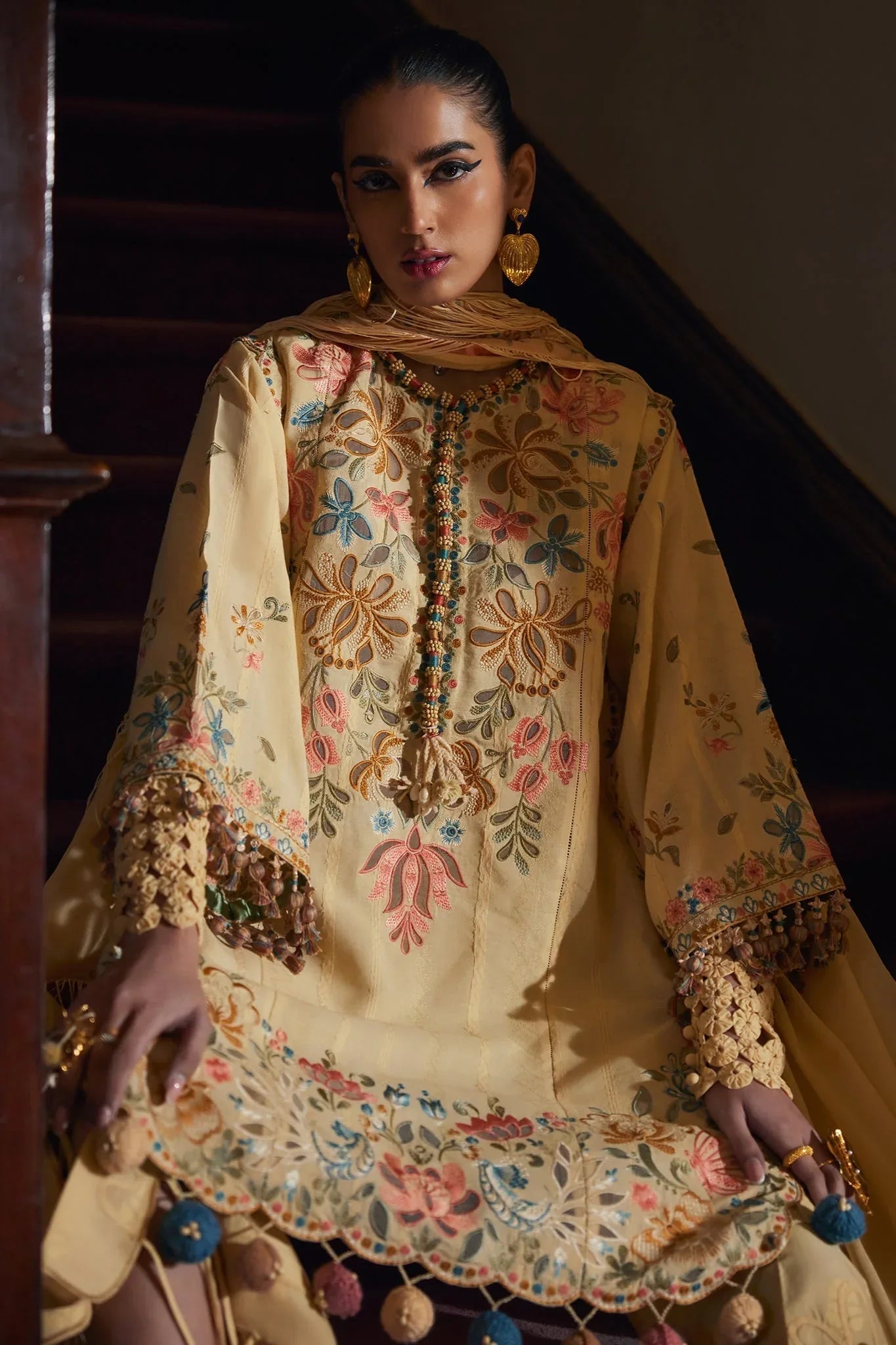 Elan | Luxury Lawn 25 | ZAHARA (EL25-07 A) - Rang-e-Khaas