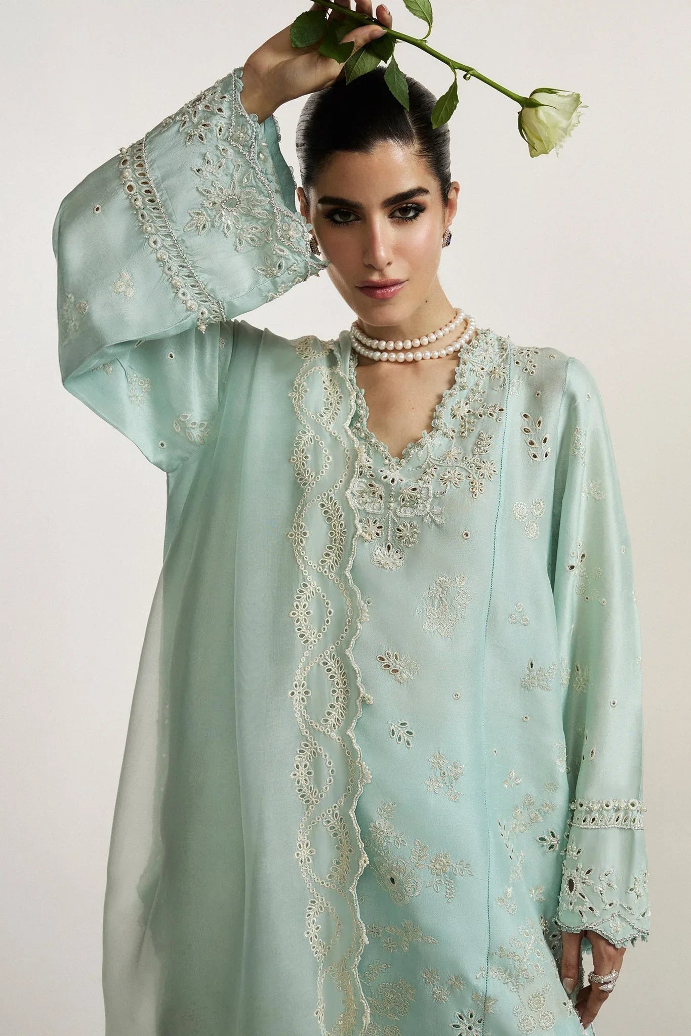 Elan I Vital Ornee I BLEU SÉRÉNITÉ (EV-21359) - Rang-e-Khaas