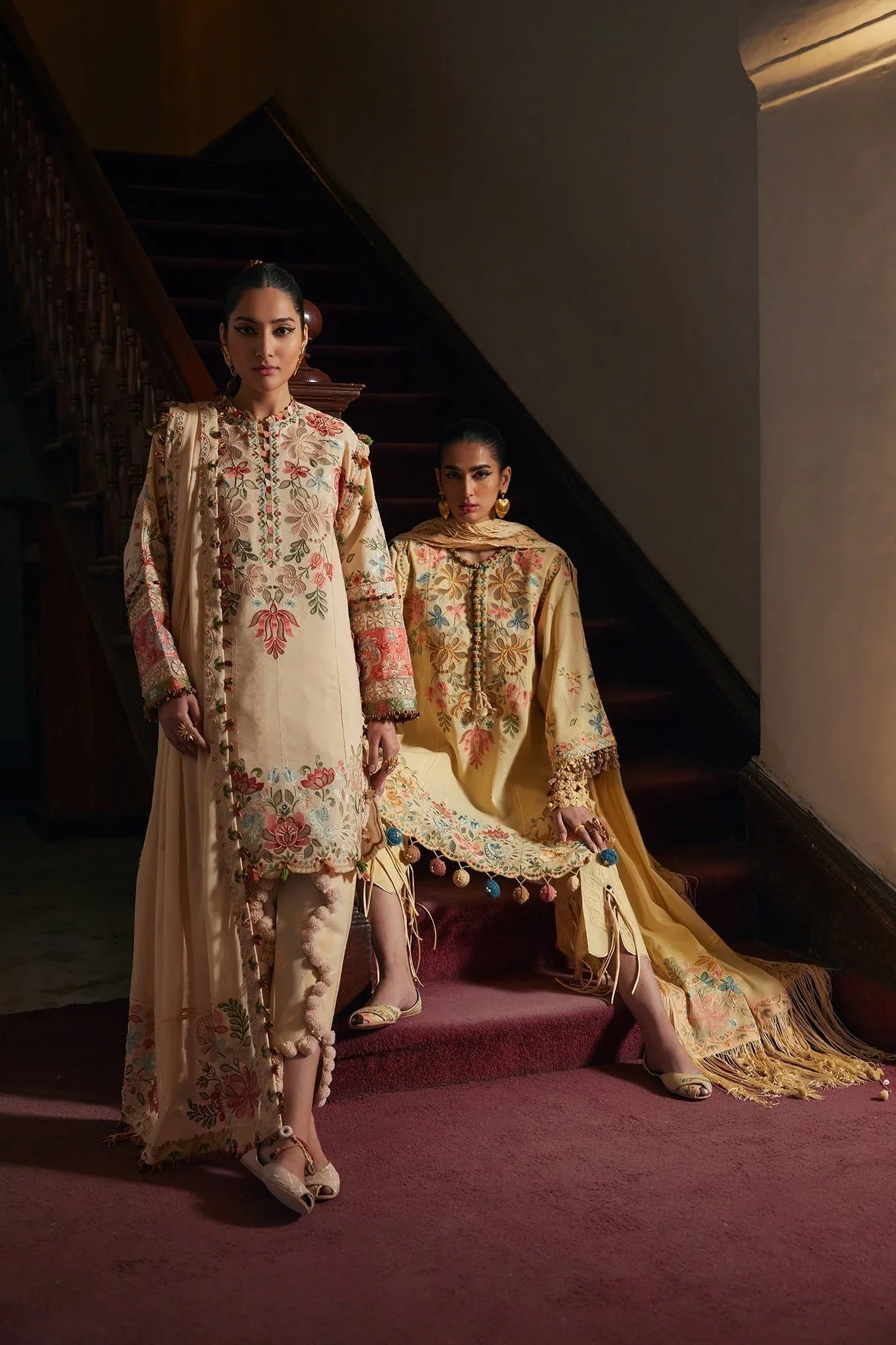 Elan | Luxury Lawn 25 | ZAHARA (EL25-07 A) - Rang-e-Khaas