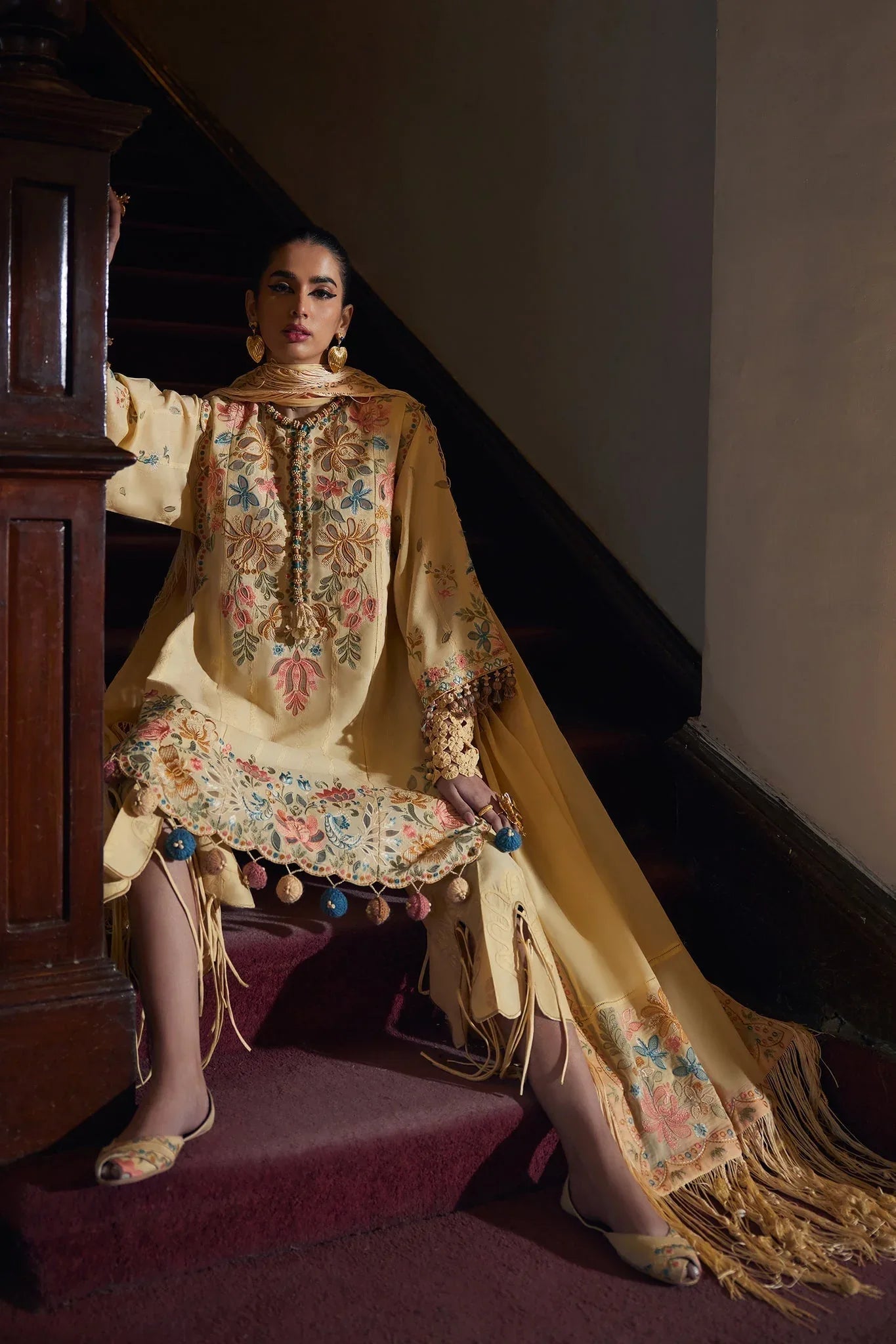 Elan | Luxury Lawn 25 | ZAHARA (EL25-07 A) - Rang-e-Khaas