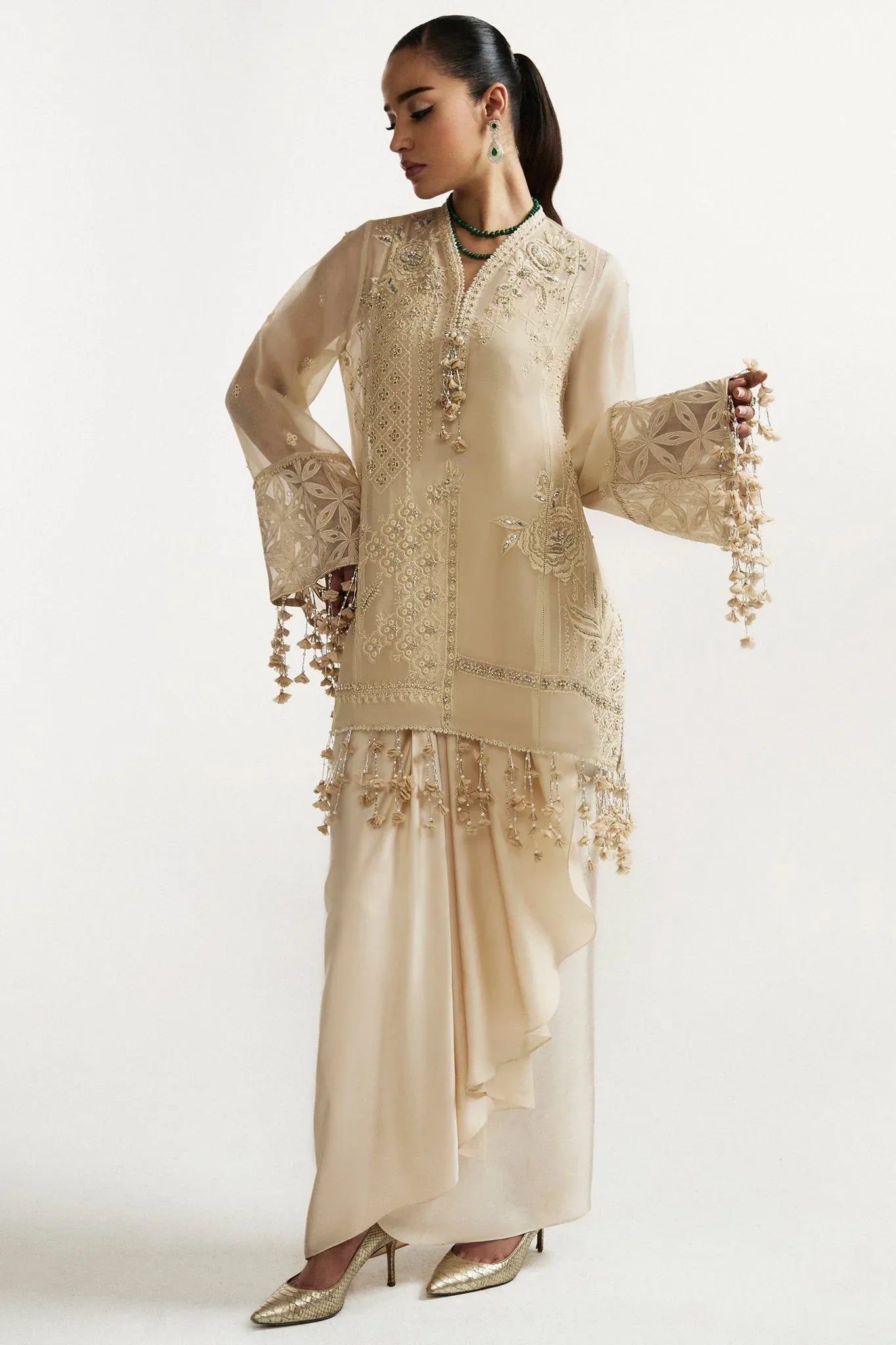 Elan I Vital Ornee I SOLENNE D'OR (EV-21356) - Rang-e-Khaas