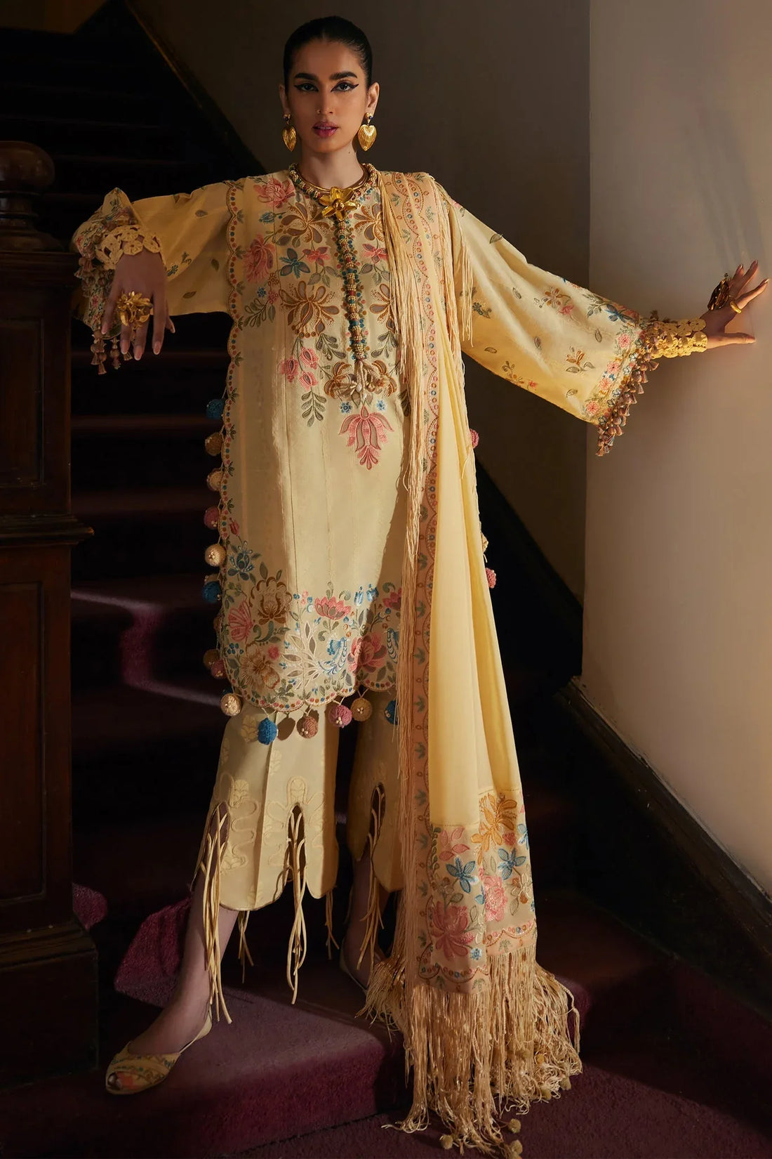Elan | Luxury Lawn 25 | ZAHARA (EL25-07 A) - Rang-e-Khaas