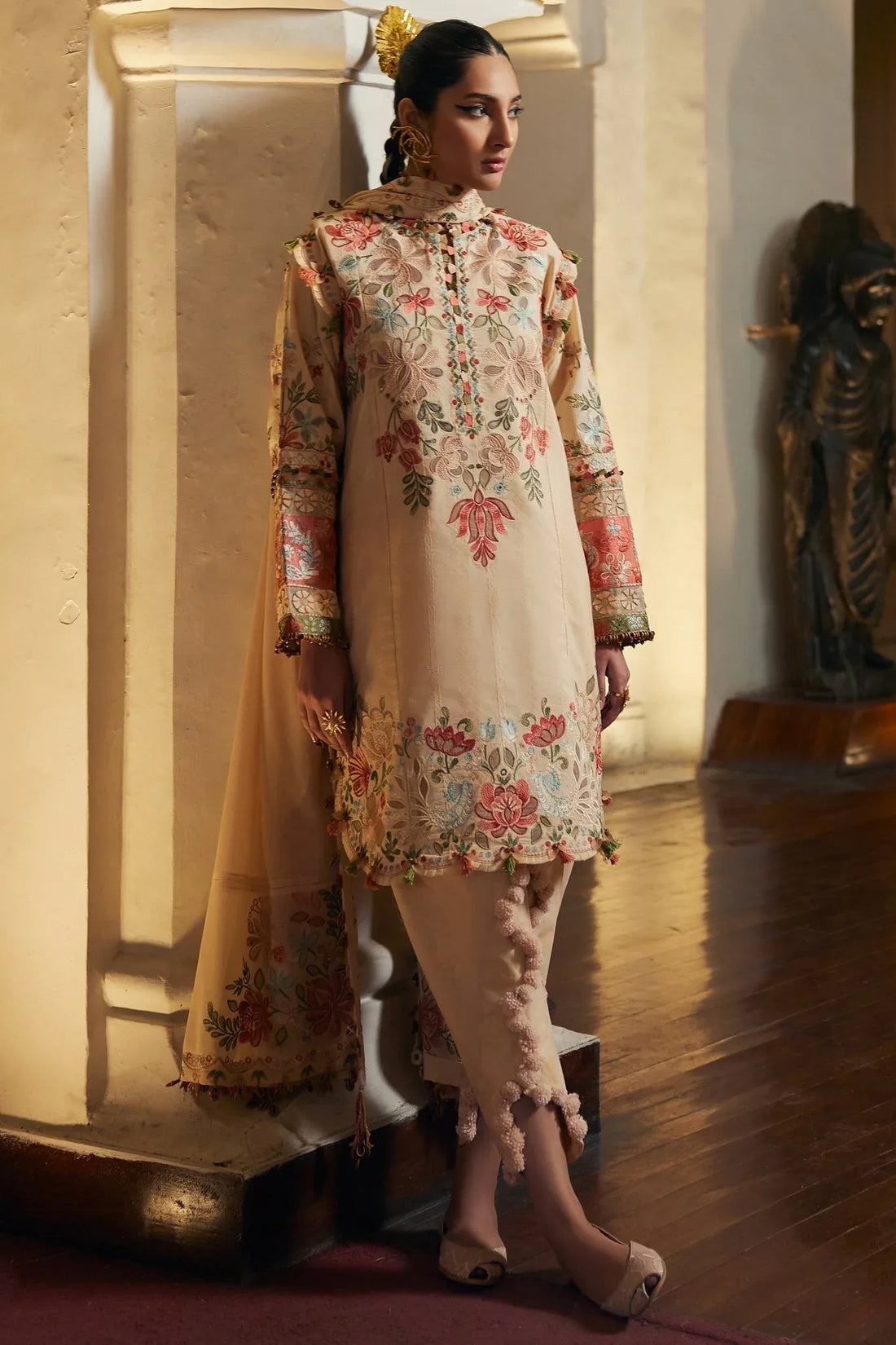 Elan | Luxury Lawn 25 | ZAHARA (EL25-07 B) - Rang-e-Khaas