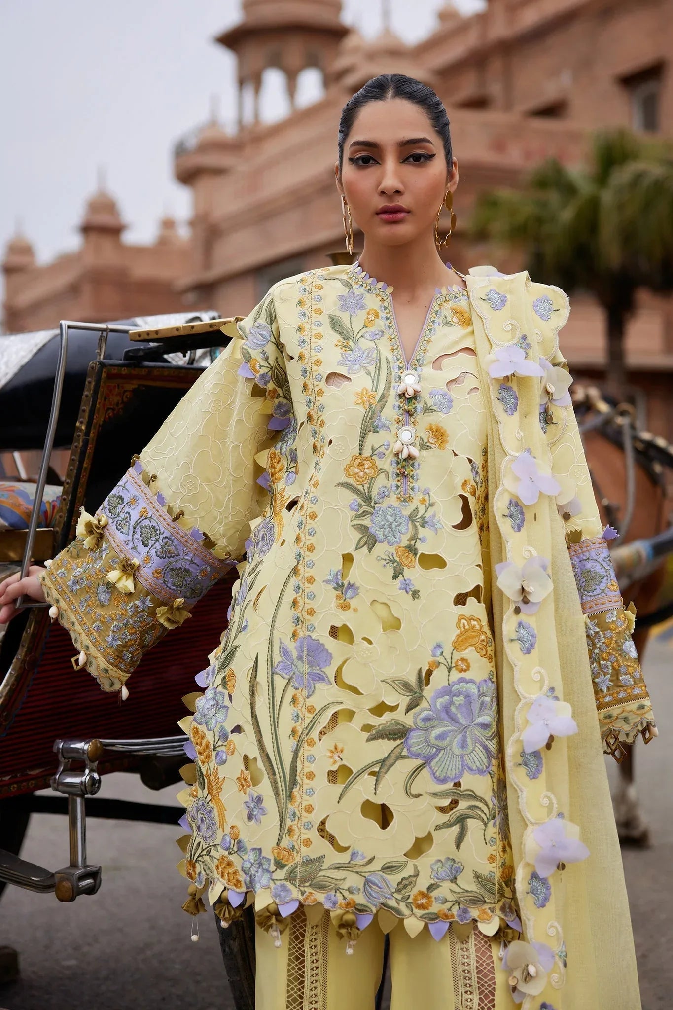 Elan | Luxury Lawn 25 | AMARA (EL25-09 A) - Rang-e-Khaas