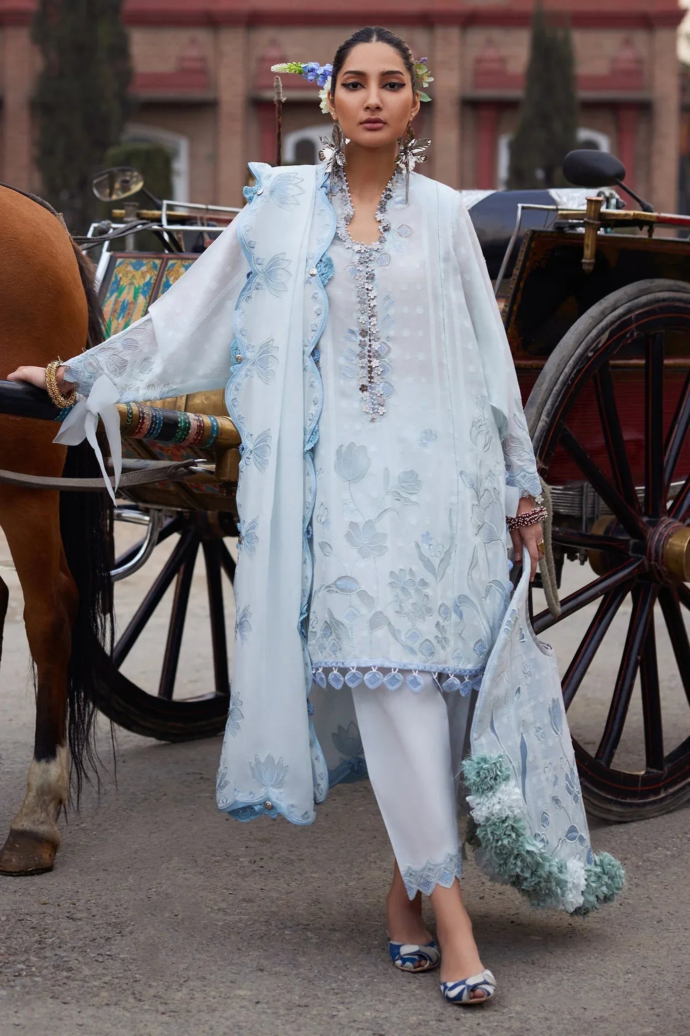Elan | Luxury Lawn 25 | CELESTINE (EL25-05 B) - Rang-e-Khaas
