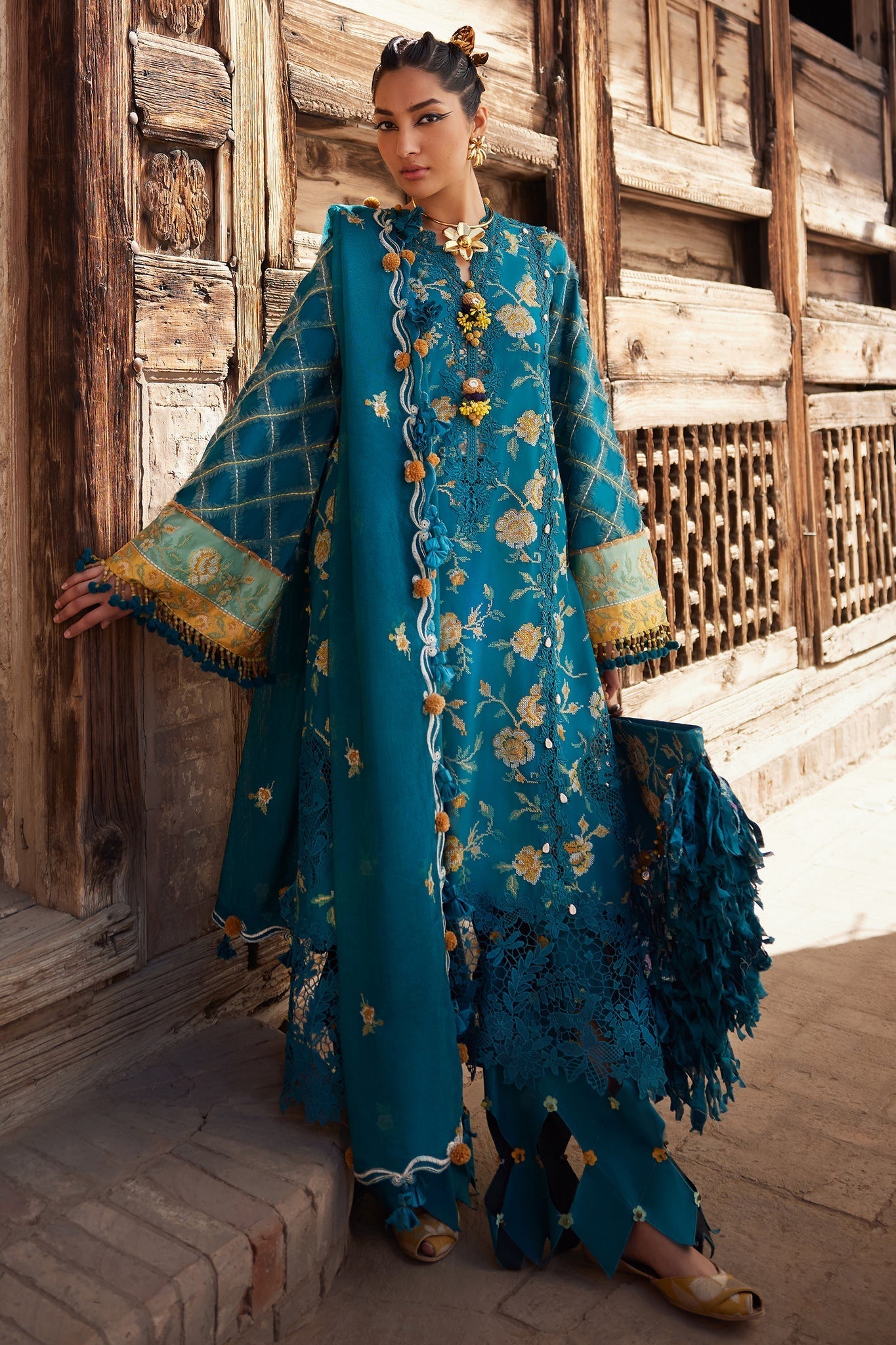 Elan | Luxury Lawn 25 | OPHELIA (EL25-10 A) - Rang-e-Khaas