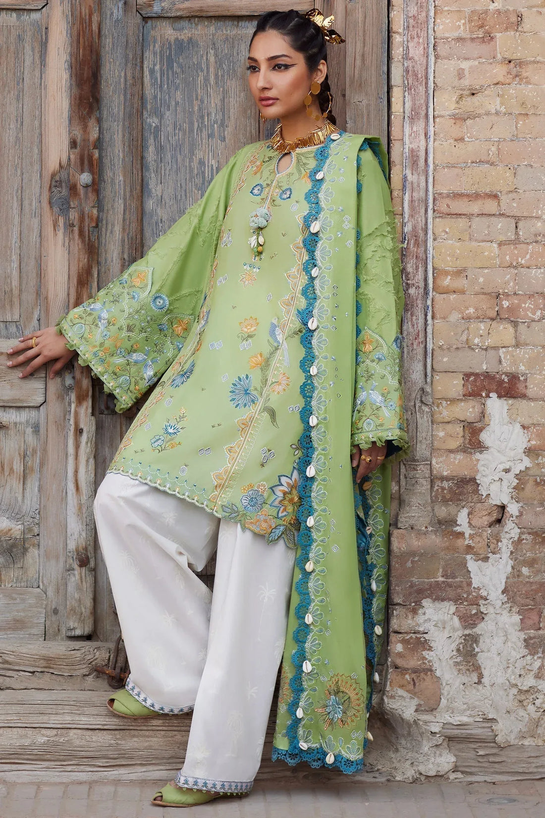 Elan | Luxury Lawn 25 | ISLA BLEU (EL25-11 B) - Rang-e-Khaas