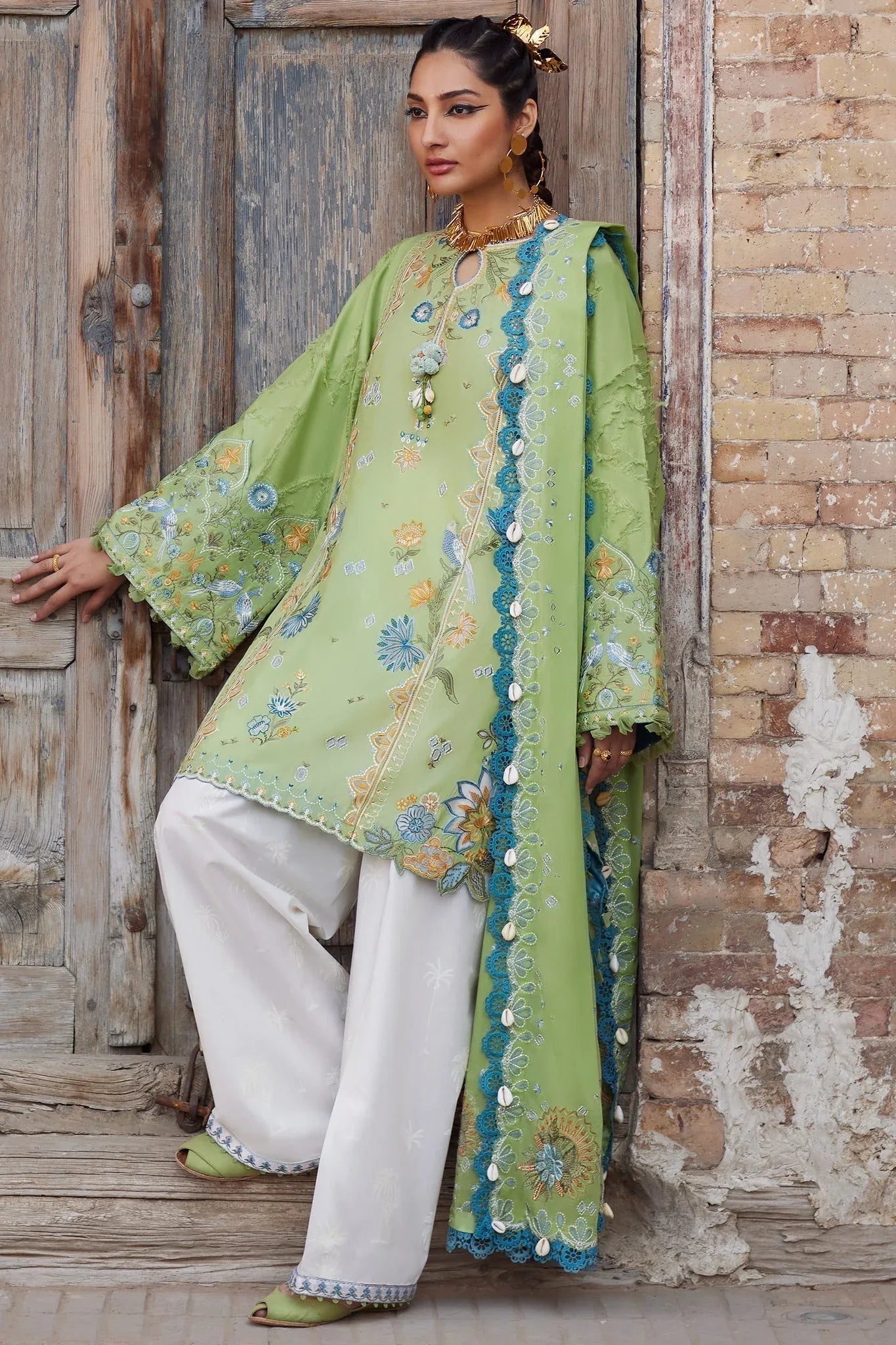 Elan | Luxury Lawn 25 | ISLA BLEU (EL25-11 B) - Rang-e-Khaas