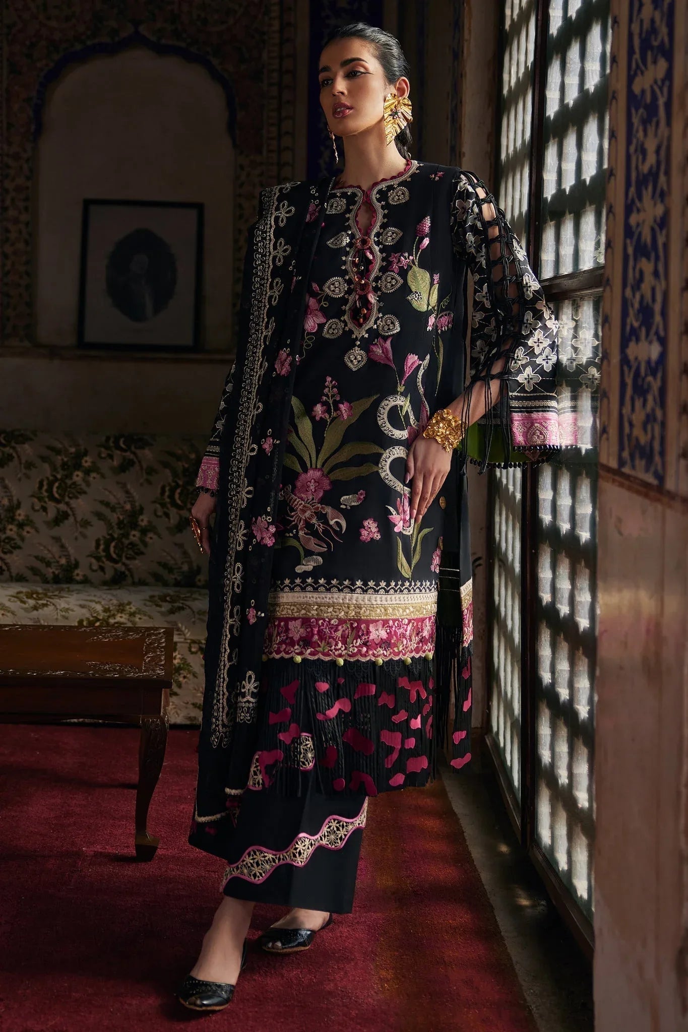 Elan | Luxury Lawn 25 | AZUREH (EL25-04 A) - Rang-e-Khaas