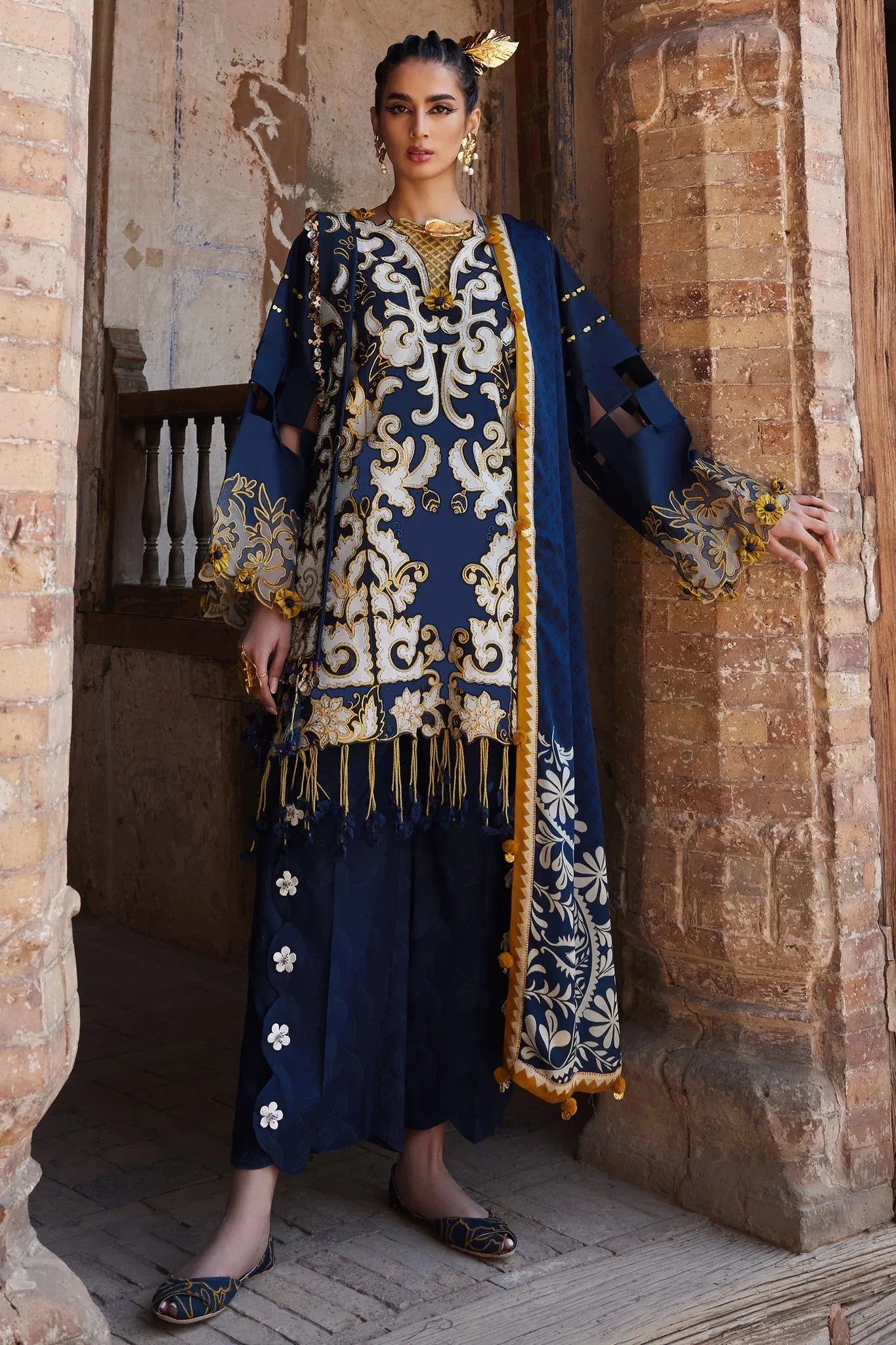 Elan | Luxury Lawn 25 | SOLENE (EL25-03 B) - Rang-e-Khaas