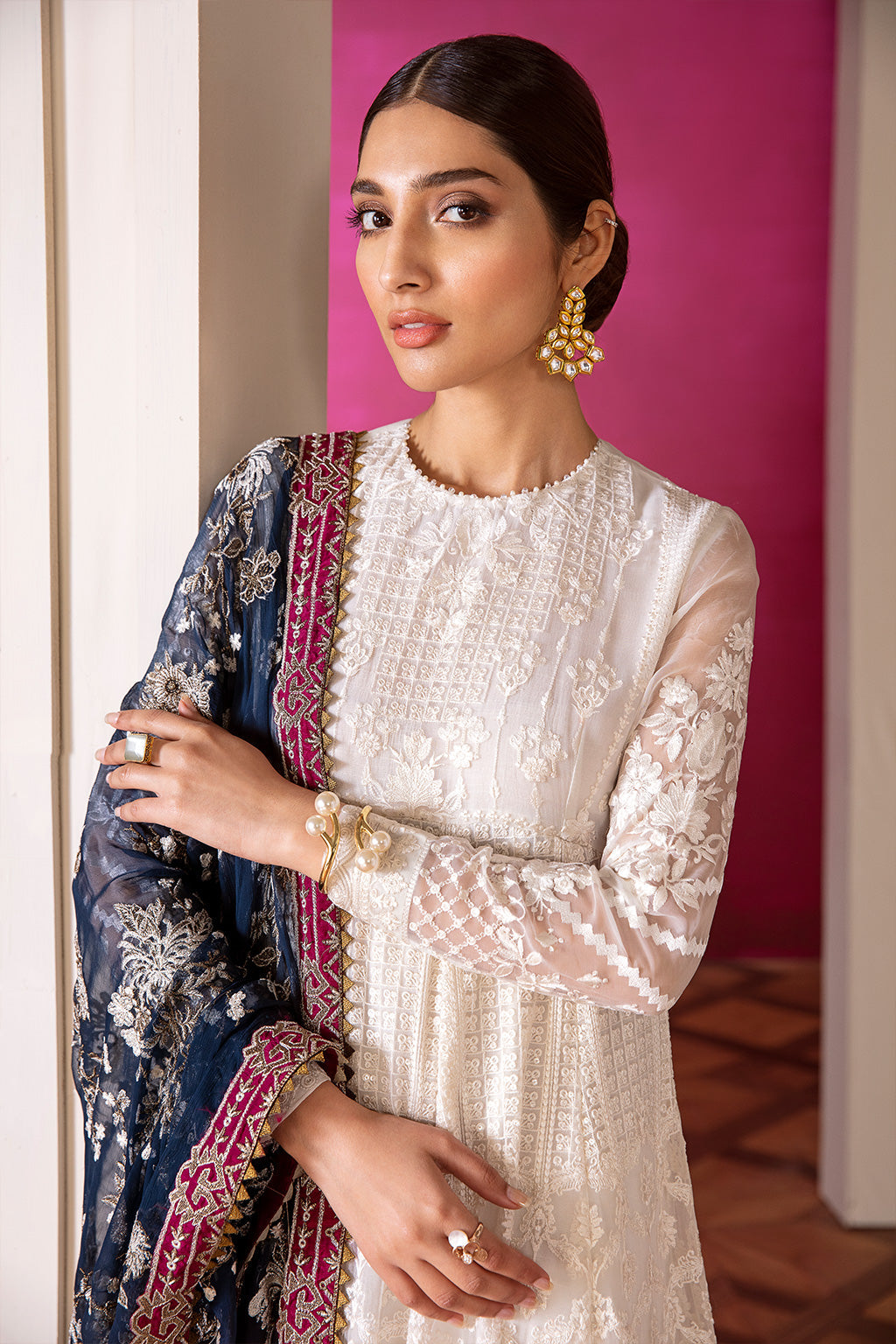 Baroque-EMBROIDERED CHIFFON CH07-02