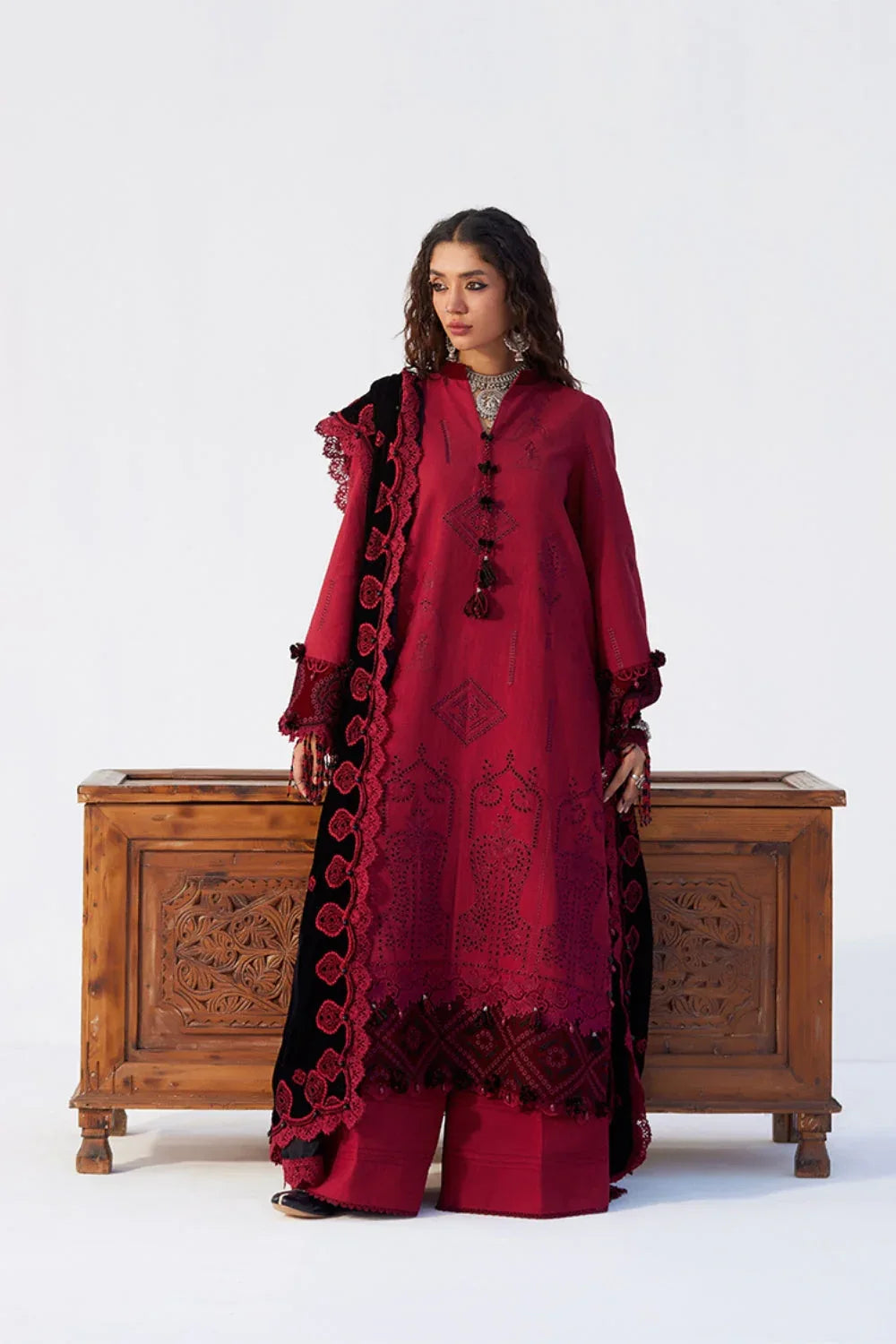 Saira Rizwan | Winter Khaddar 25 | NAZNEEN-SRW25-04 - Rang-e-Khaas
