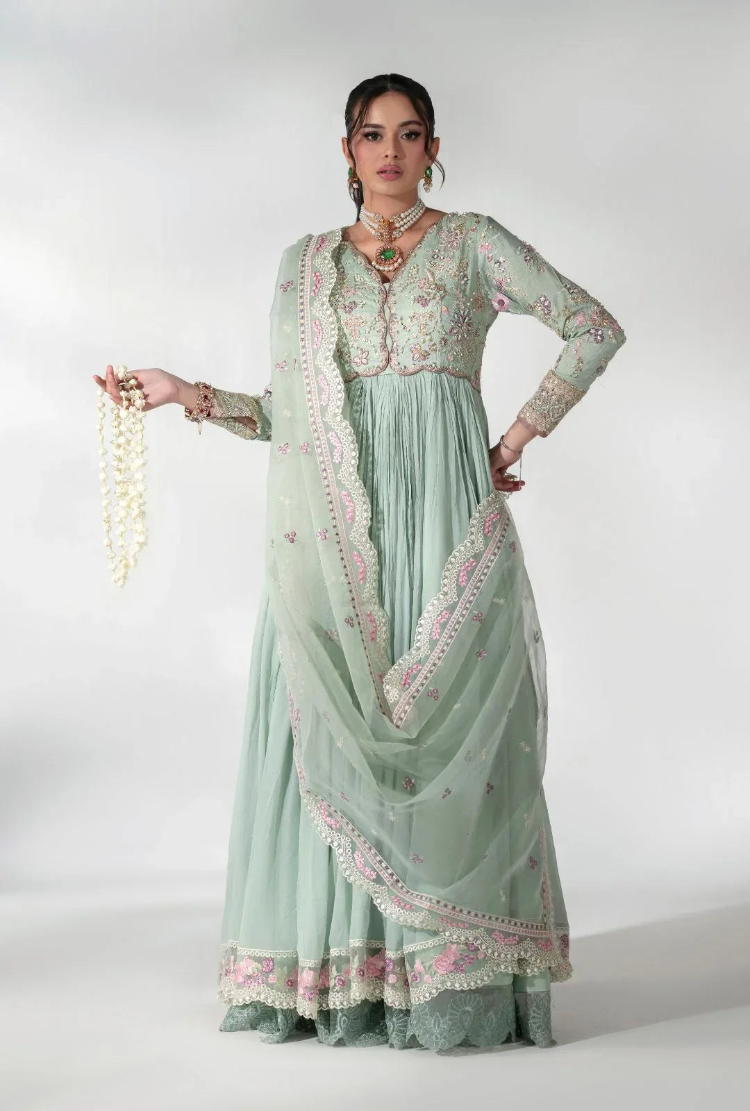 AJR Couture | Luxe Pret 25 |  Satin Serenity - Rang-e-Khaas