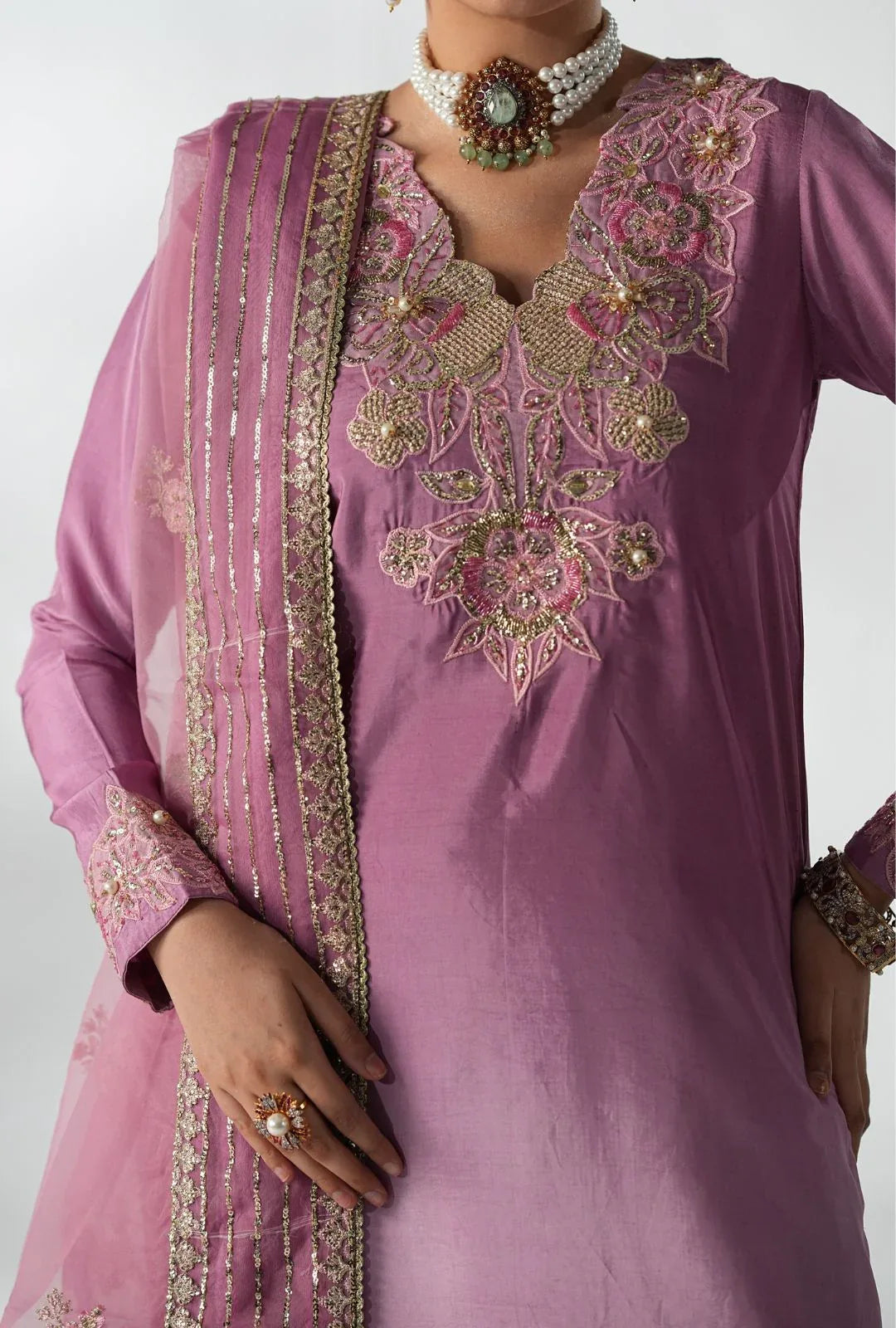 AJR Couture | Luxe Pret 25 | Floral Fusion - Rang-e-Khaas