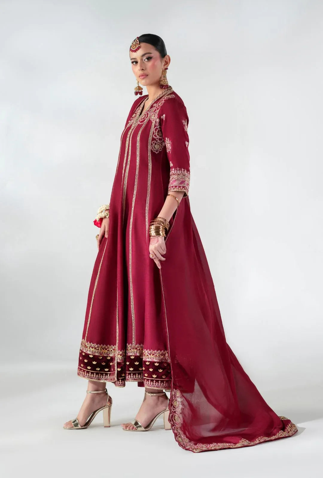 AJR Couture | Luxe Pret 25 |  Ruby Raffia - Rang-e-Khaas