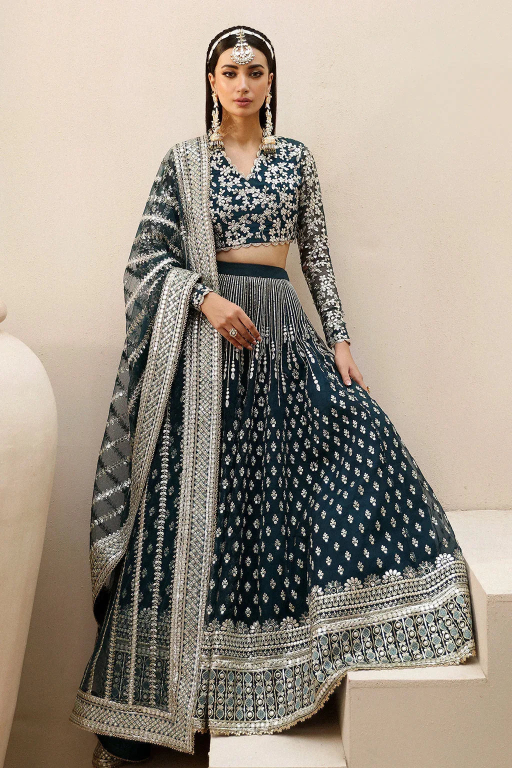 Afrozeh Shehnai Wedding Formal 3Pc Suit AFS-24-08 Urooj - Rang-e-Khaas