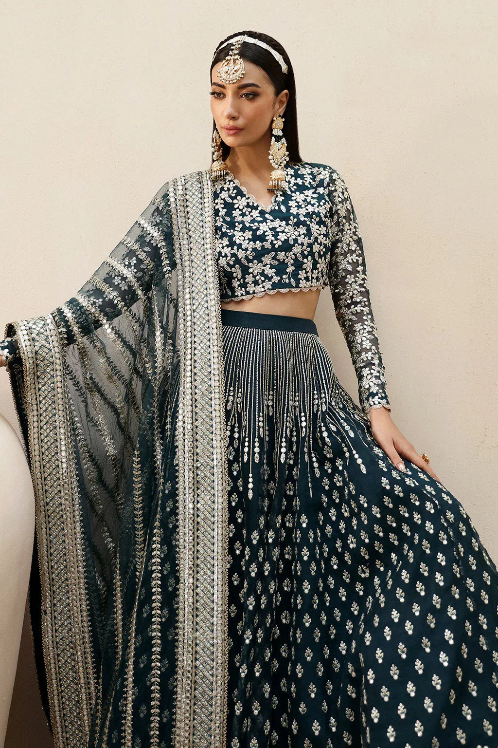 Afrozeh Shehnai Wedding Formal 3Pc Suit AFS-24-08 Urooj - Rang-e-Khaas