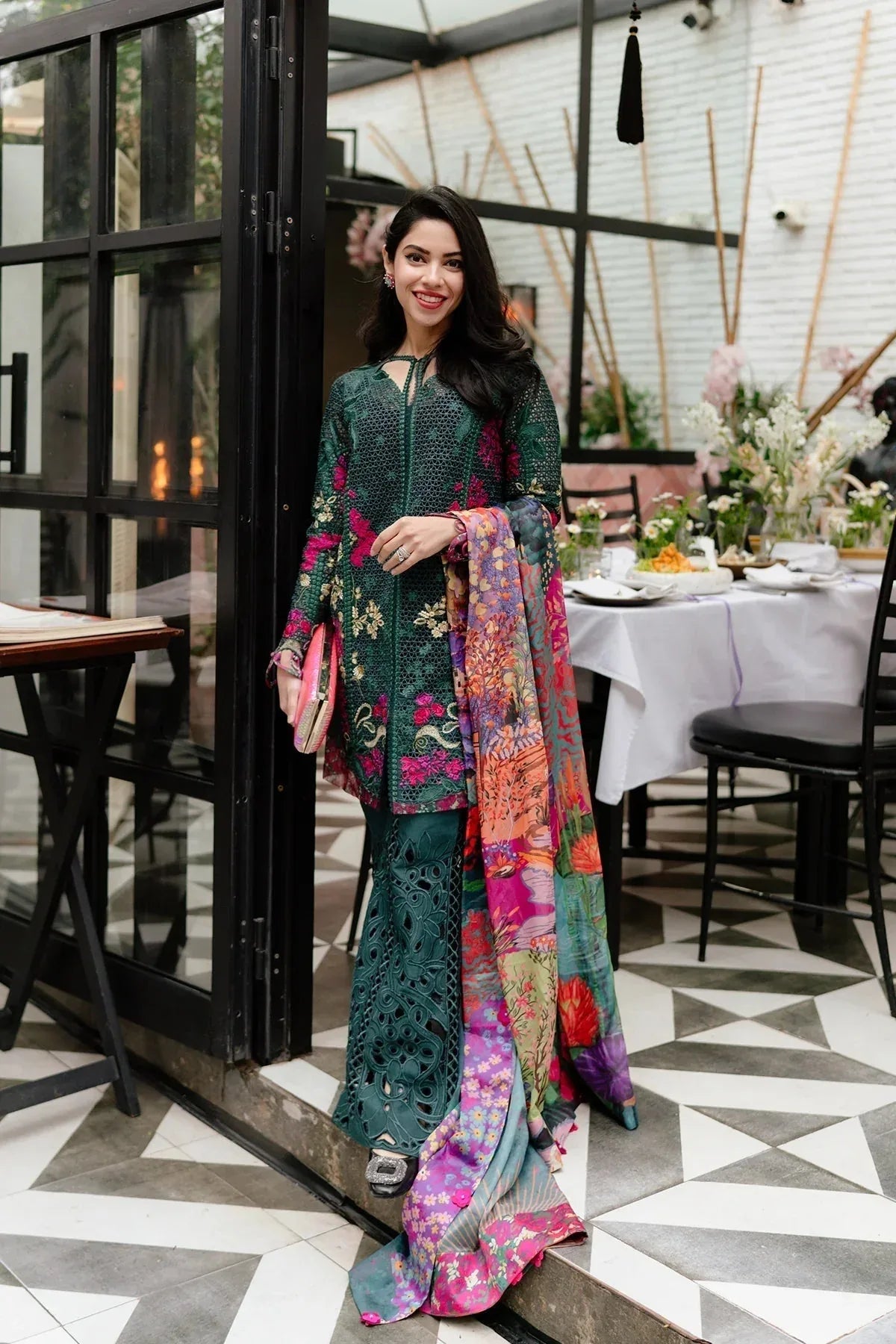Afrozeh | Luxury Embroidered & Printed Lawn | Vermora - Rang-e-Khaas