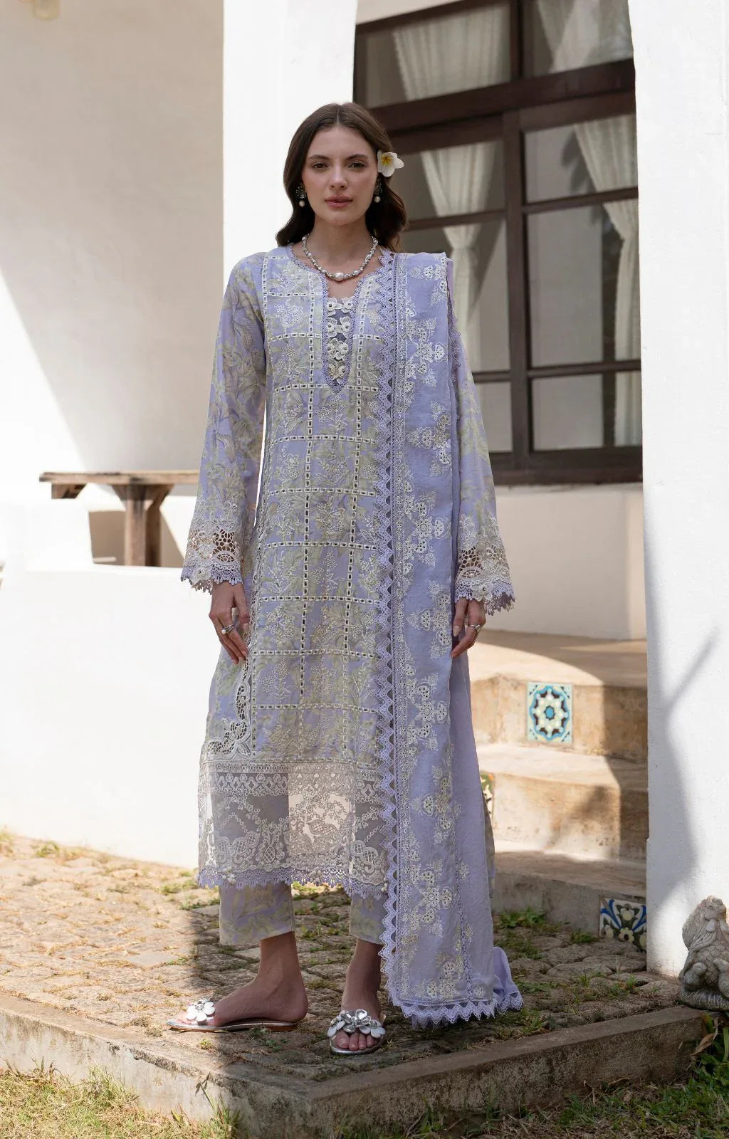 AJR Couture | Printakari Lawn 25 | Vista - Rang-e-Khaas