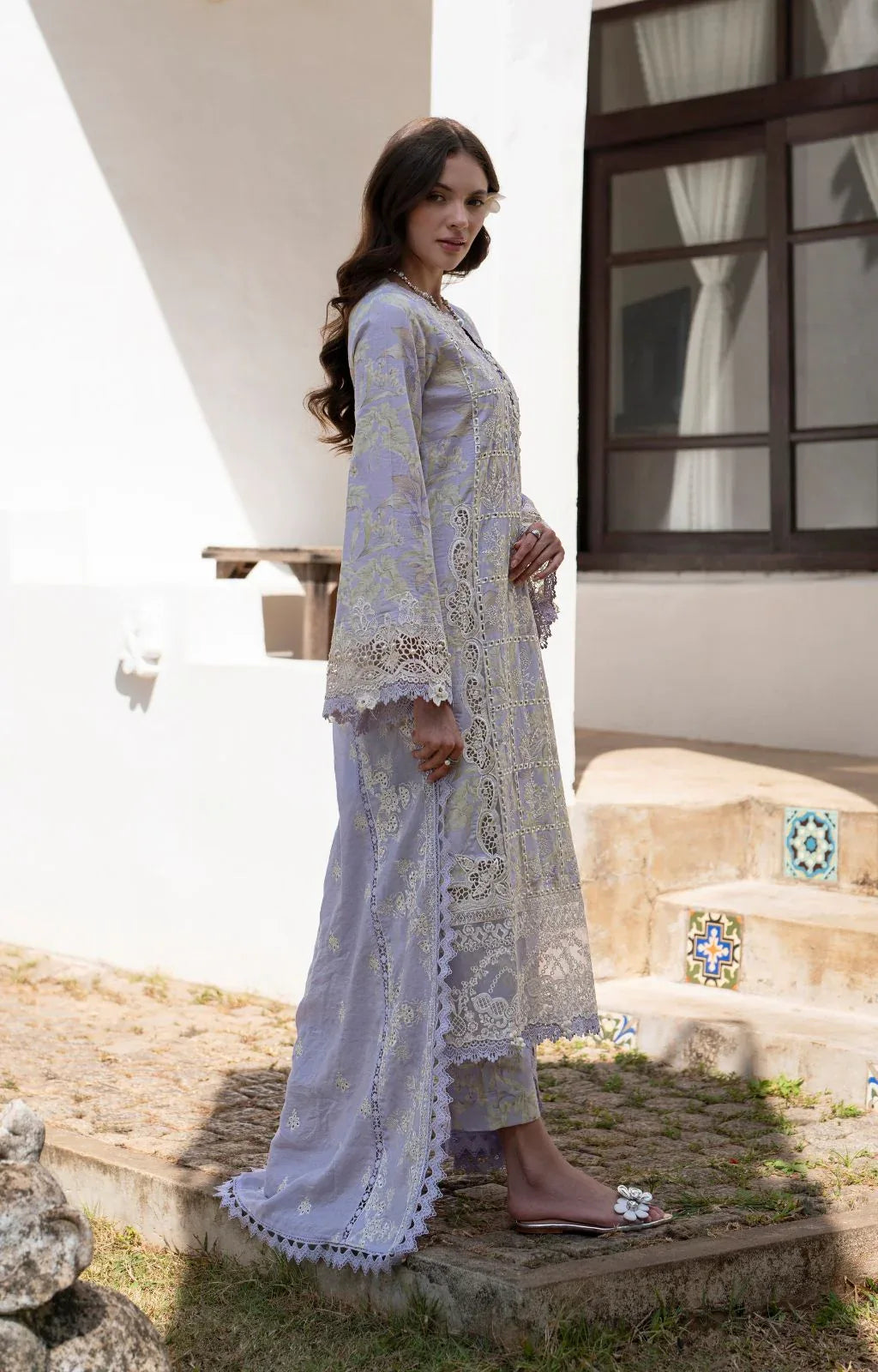 AJR Couture | Printakari Lawn 25 | Vista - Rang-e-Khaas