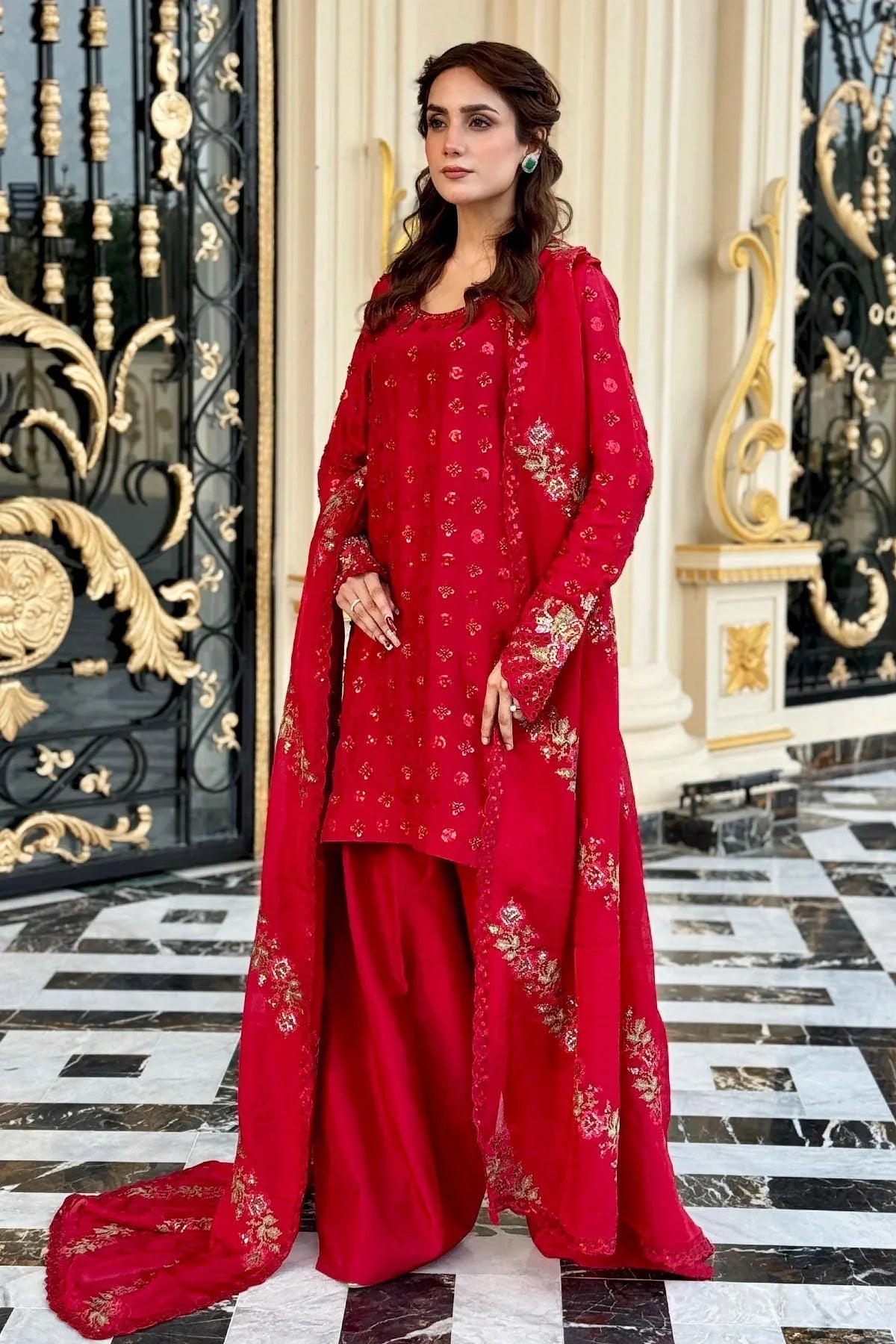 Mina Kashif | Loona Lawn 25 | Ruby - Rang-e-Khaas
