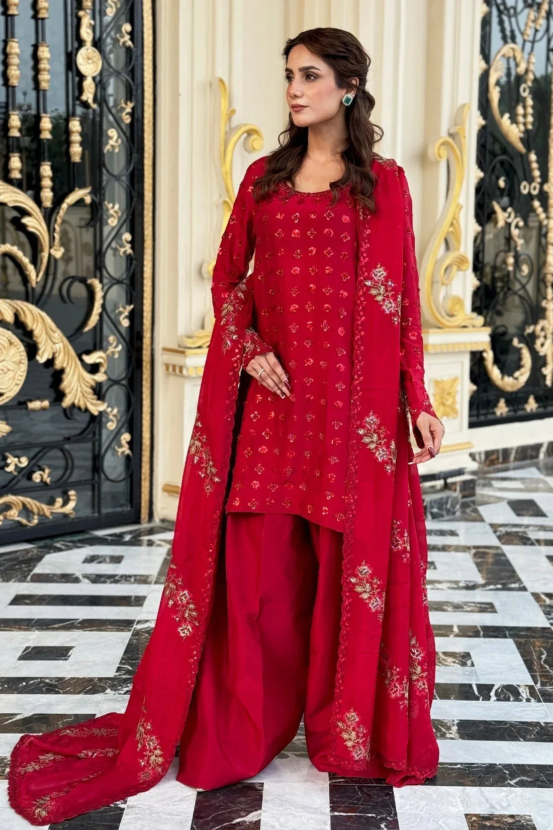 Mina Kashif | Loona Lawn 25 | Ruby - Rang-e-Khaas