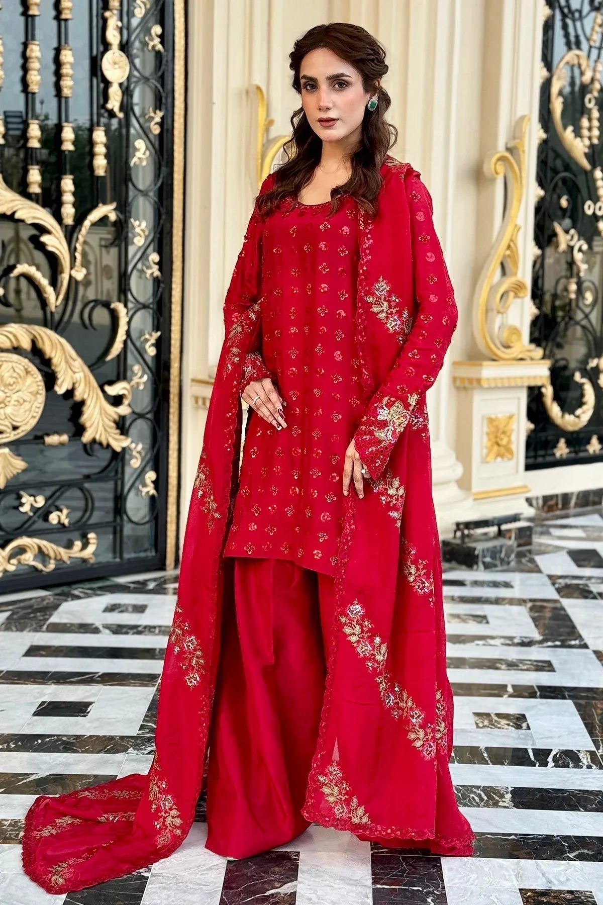 Mina Kashif | Loona Lawn 25 | Ruby - Rang-e-Khaas