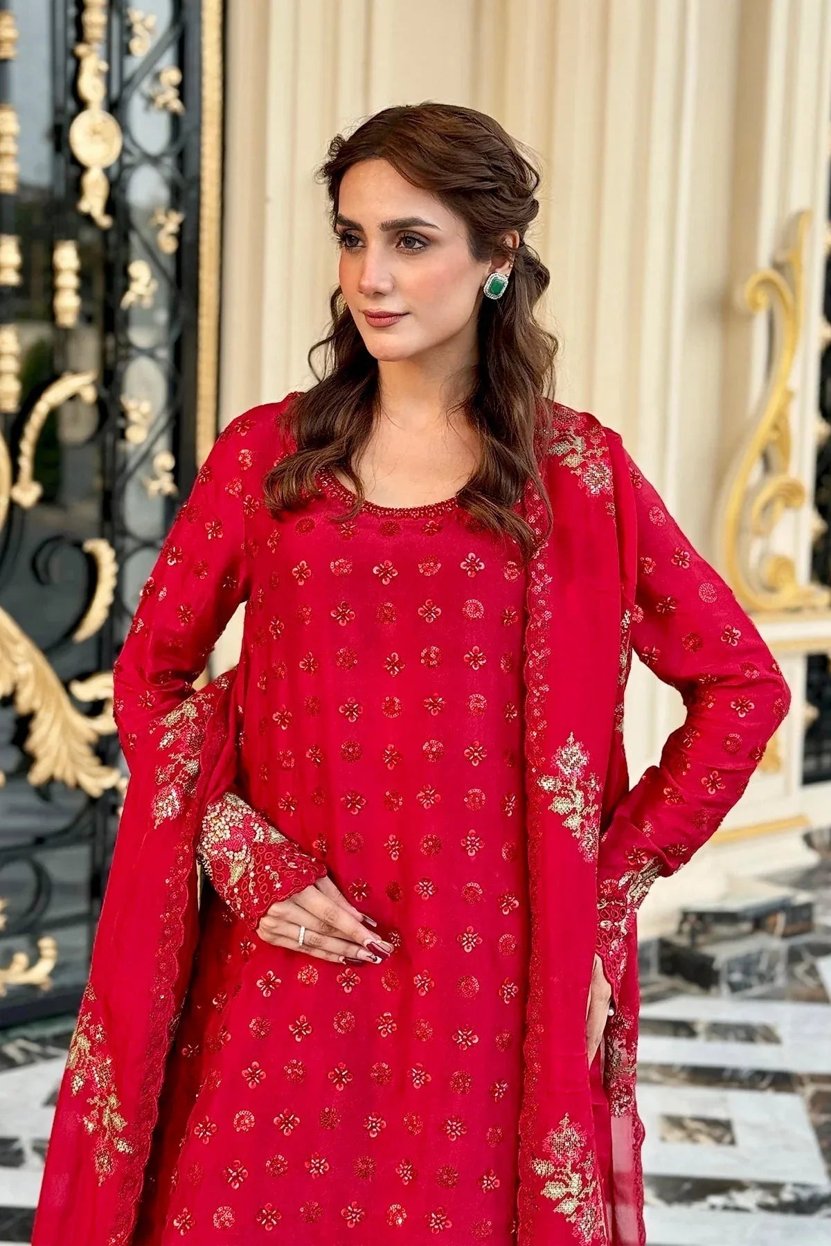 Mina Kashif | Loona Lawn 25 | Ruby - Rang-e-Khaas