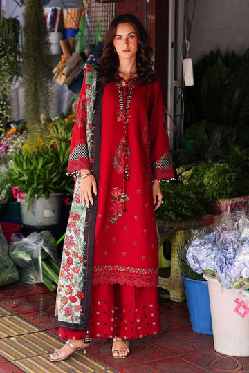 Charizma | Poshima Winters 25 | 3-pc Unstitched Wool Shawl Collection PSW5-08 - Rang-e-Khaas