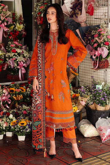 Charizma | Poshima Winters 25 | 3-pc Unstitched Wool Shawl Collection PSW5-03 - Rang-e-Khaas