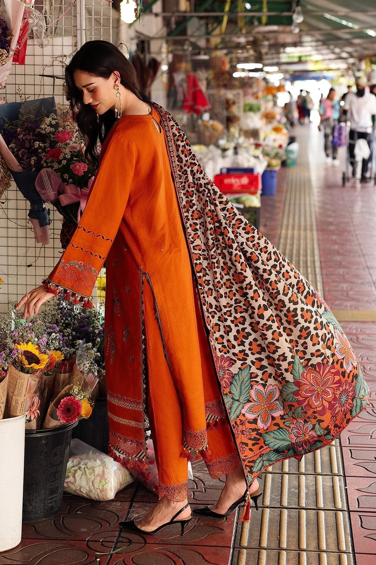Charizma | Poshima Winters 25 | 3-pc Unstitched Wool Shawl Collection PSW5-03 - Rang-e-Khaas