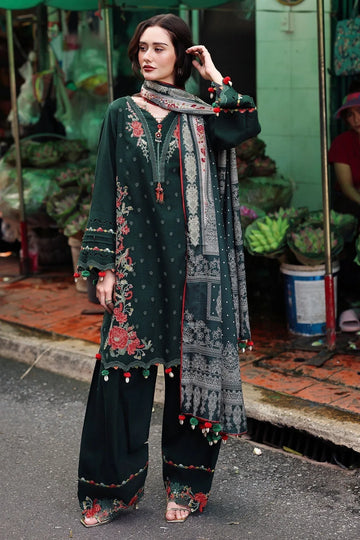 Charizma | Poshima Winters 25 |3-pc Unstitched Wool Shawl Collection PSW5-04 - Rang-e-Khaas