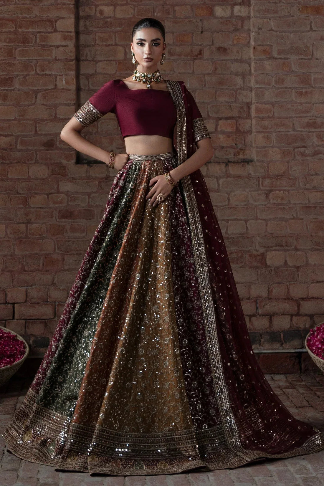 Mina Kashif | Virsa Wedding Formals | Zah-e-naseeb - Rang-e-Khaas