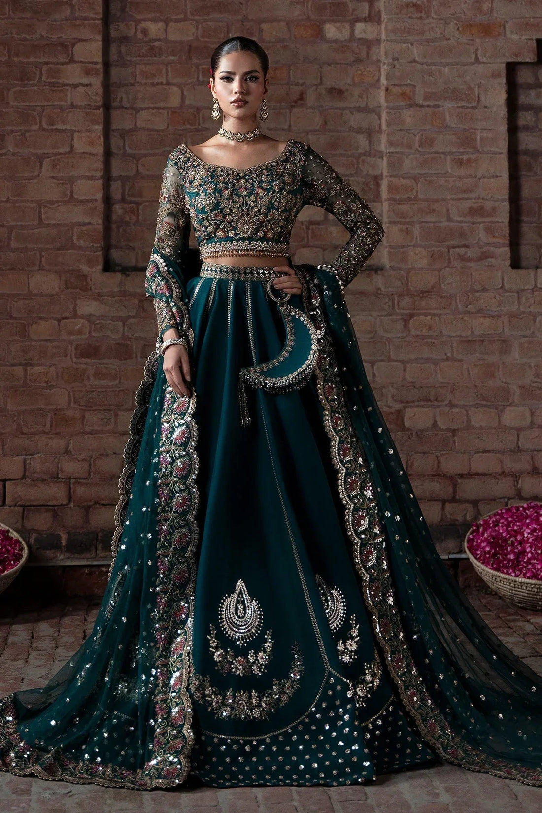 Mina Kashif | Virsa Wedding Formals | Fabiha - Rang-e-Khaas