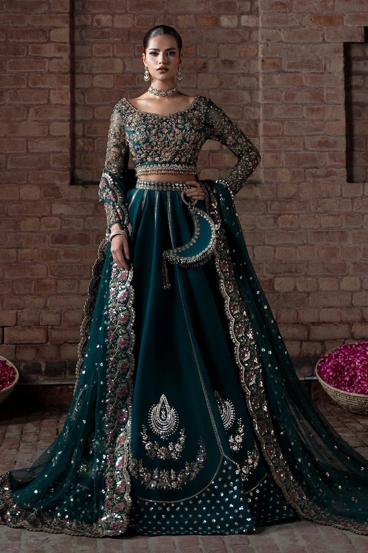 Mina Kashif | Virsa Wedding Formals | Fabiha - Rang-e-Khaas