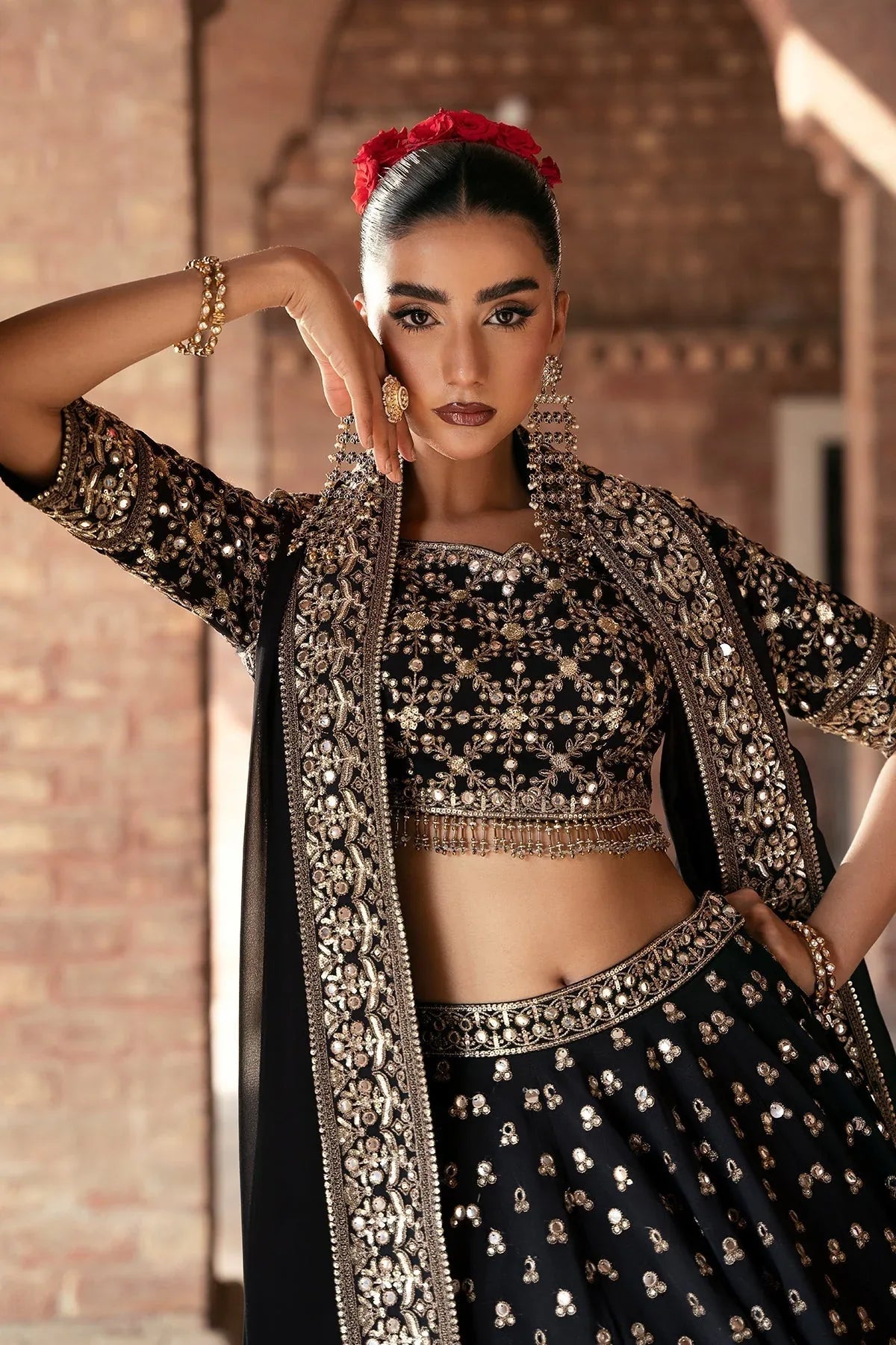 Mina Kashif | Virsa Wedding Formals | Surmayi - Rang-e-Khaas