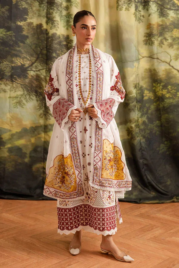 Marjjan | Guzel Lawn | SMC 207-A (White) - Rang-e-Khaas