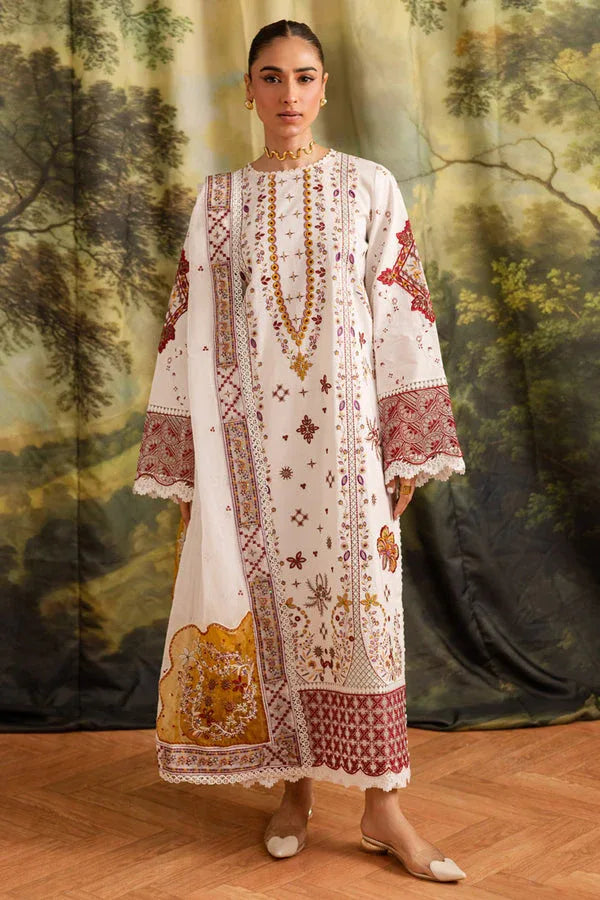 Marjjan | Guzel Lawn | SMC 207-A (White) - Rang-e-Khaas