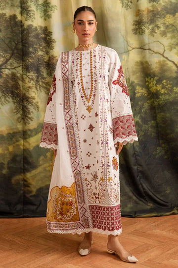 Marjjan | Guzel Lawn | SMC 207-A (White) - Rang-e-Khaas