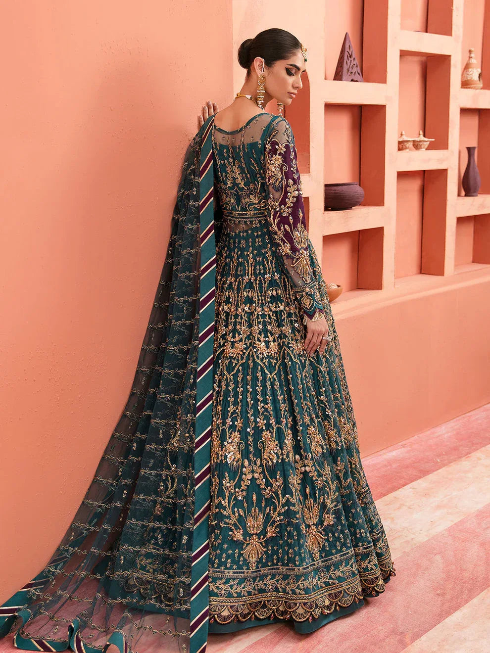 Gulaal | Wedding Formals | AYZEL GL-WS-22V1-27 (PISHWAS AND LEHNGA) - Rang-e-Khaas