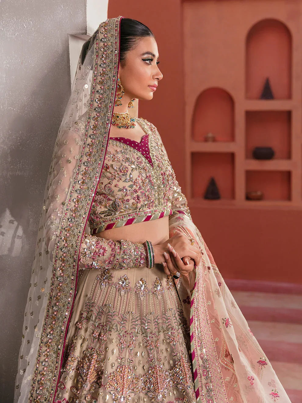 Gulaal | Wedding Formals | ANSHAH GL-WS-22V1-28 (IVORY WHITE LEHNGA CHOLI) - Rang-e-Khaas