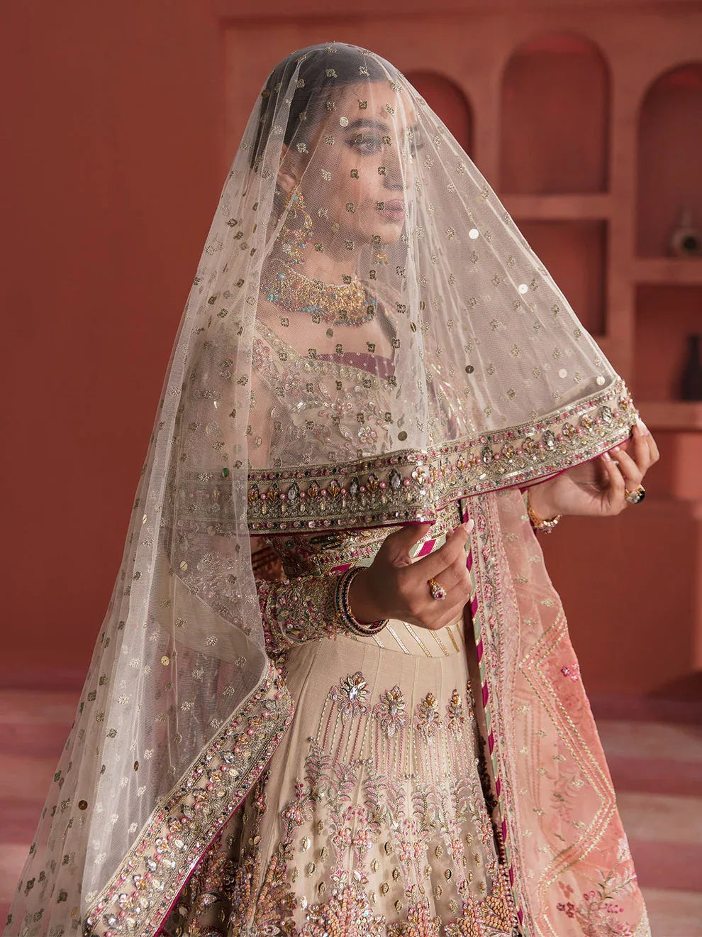 Gulaal | Wedding Formals | ANSHAH GL-WS-22V1-28 (IVORY WHITE LEHNGA CHOLI) - Rang-e-Khaas